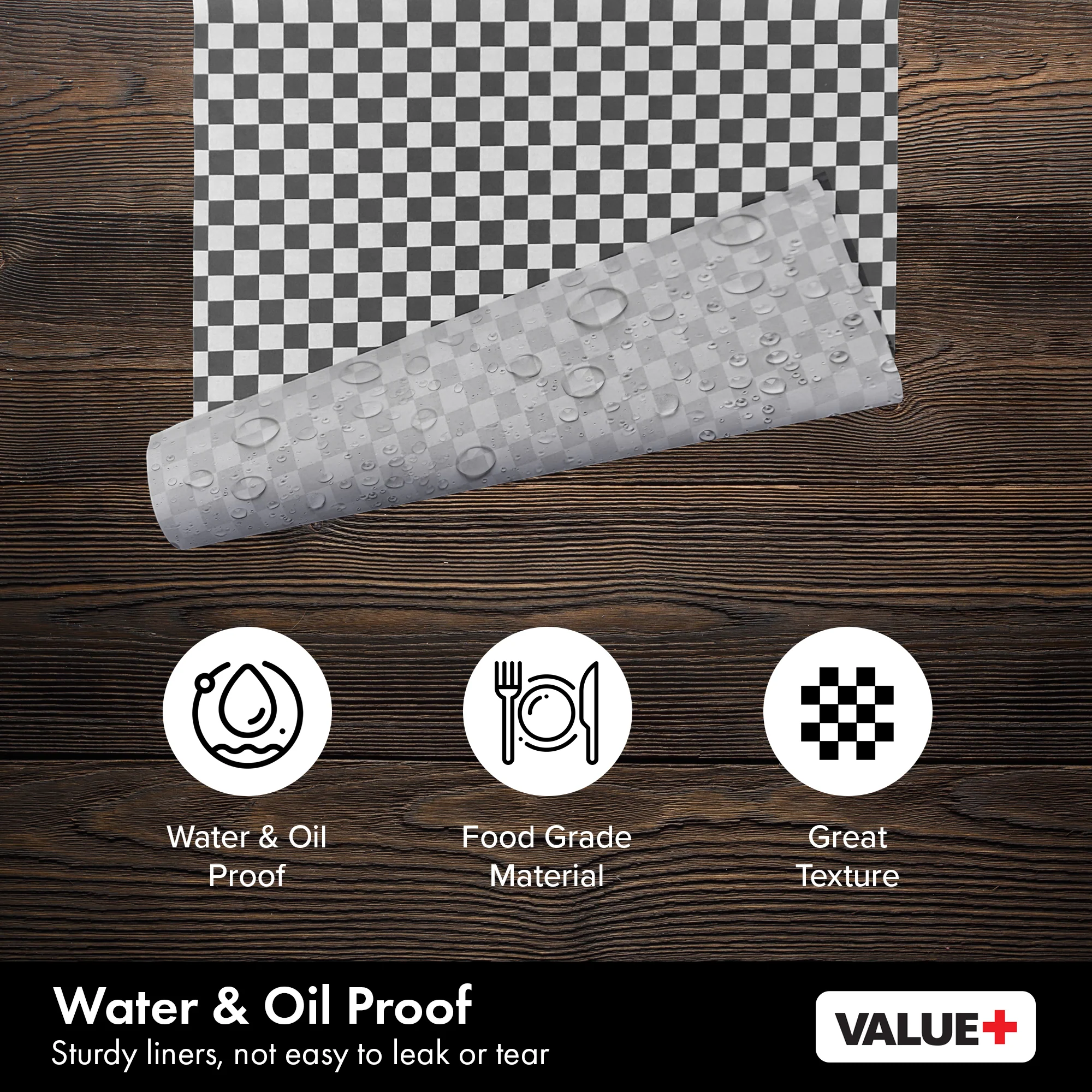 Value+ - Checkered Sheets - Black - 12"x12" - Image 5