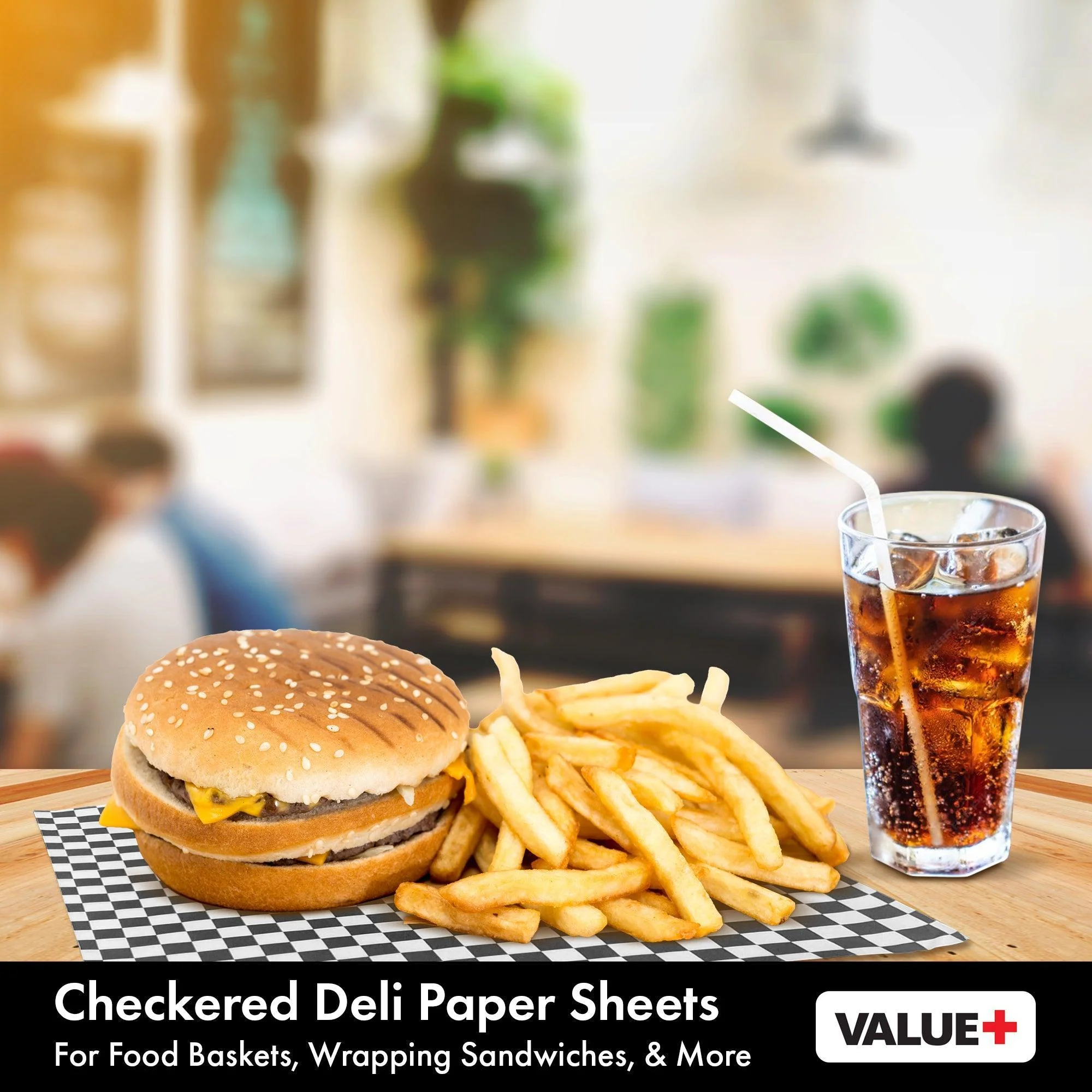 Value+ - Checkered Sheets - Black - 14"x14" - Image 6