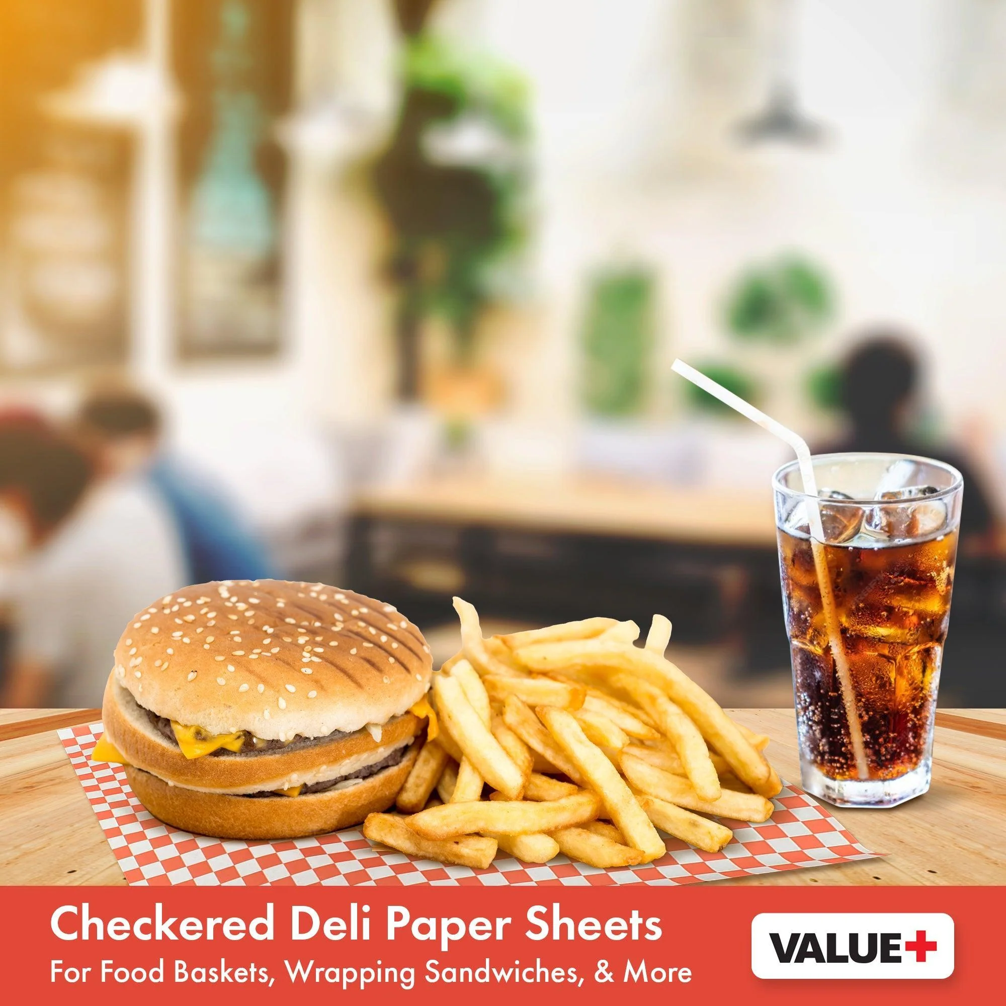 Value+ - Checkered Sheets - Red - 14"x14" - Image 6