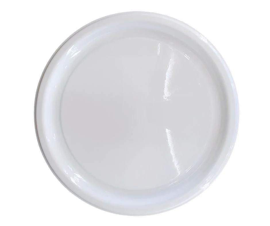Value+ - CTP-18RBW - 18" Round Catering Tray - White PET - Image 2
