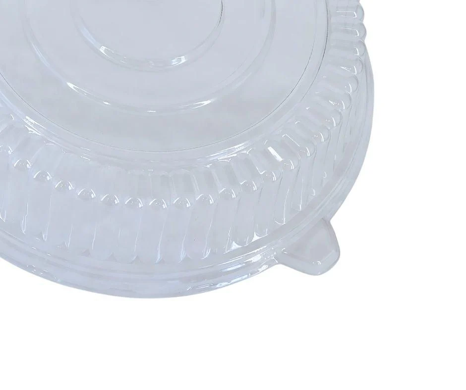 Value+ - CTP-12RL - 12" Lid for Round Catering Tray - Clear PET - Image 3