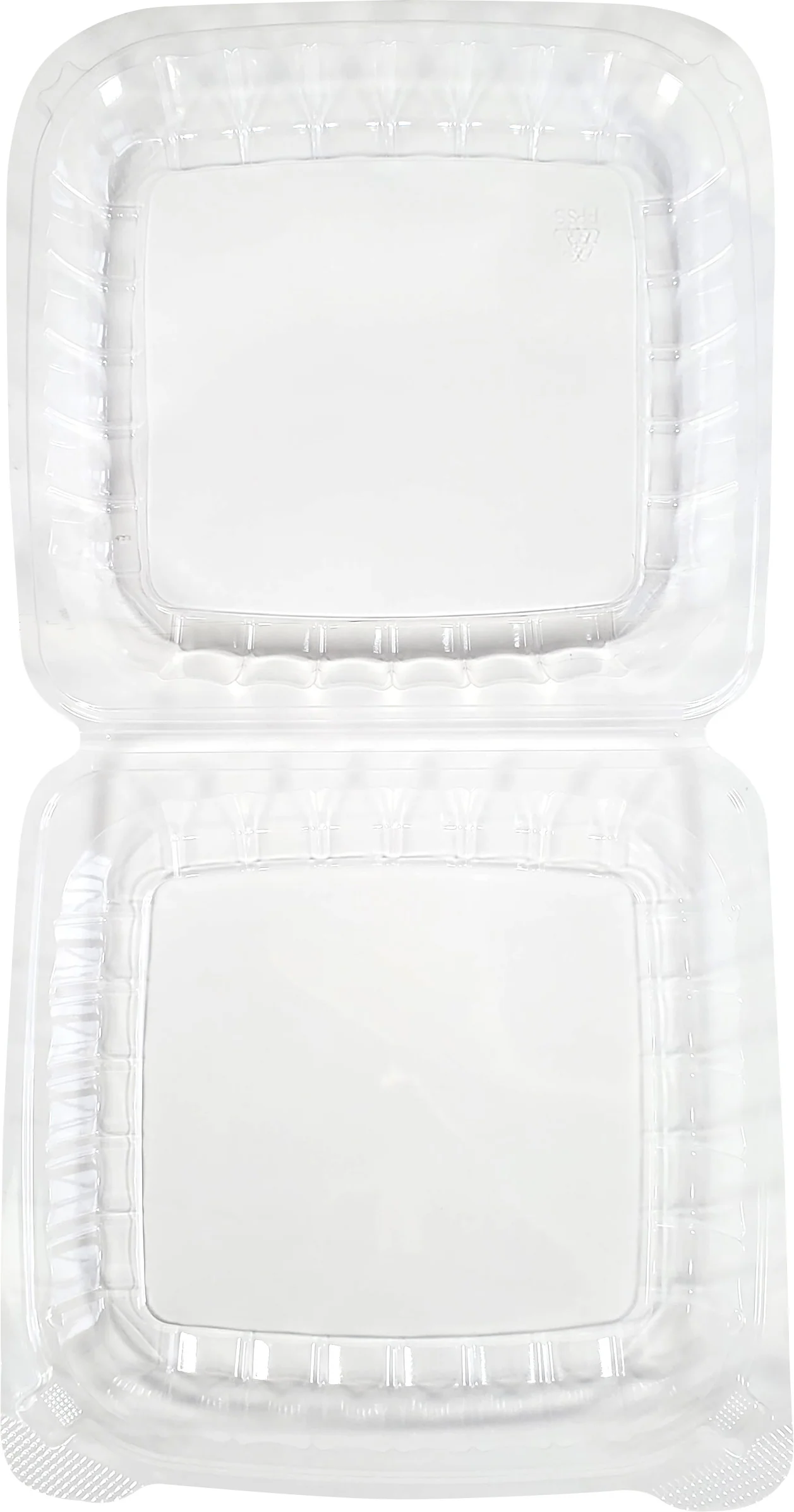 Value+ - Dual Lock - 8in Shallow Medium Clear Hinged Containers - CV881S - Image 5