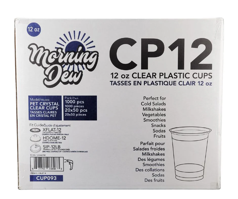 Morning Dew - 12oz Clear Pet Cup - 92mm - CP12 - Image 7