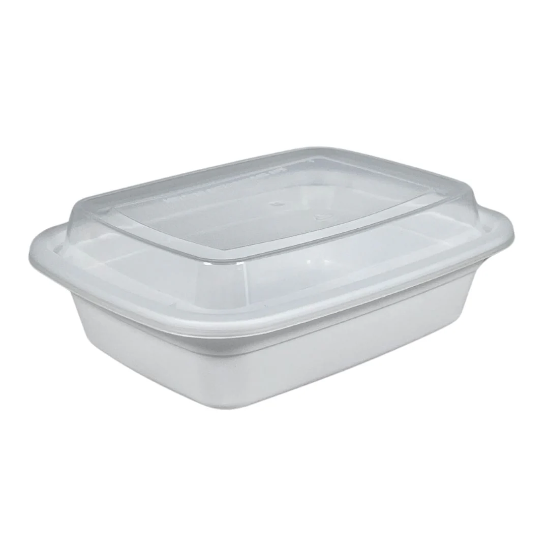 Value+ - 12oz Rectangle Plastic Container - White - Image 2