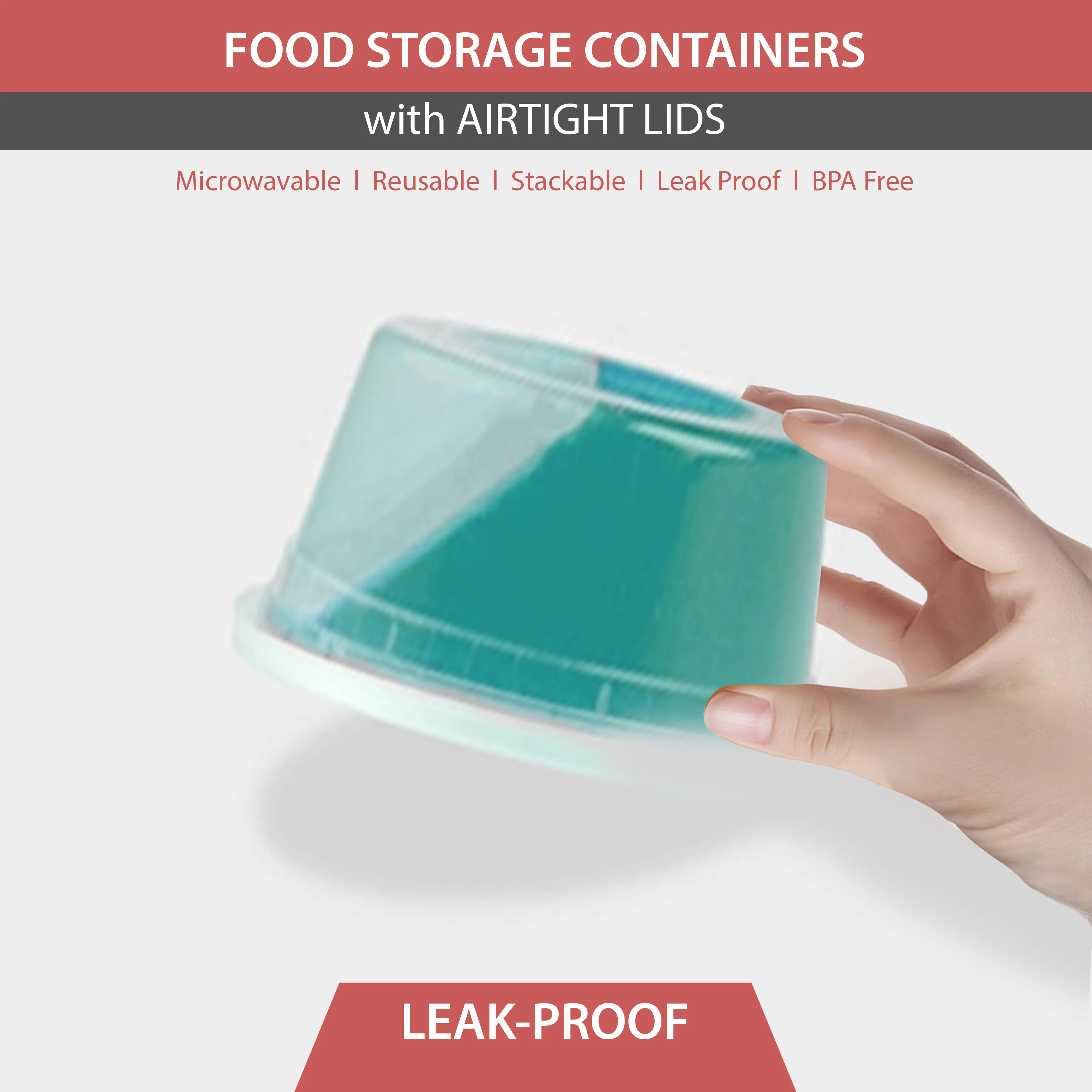 Value+ - 12oz Round Deli Container w/Lids - Image 3