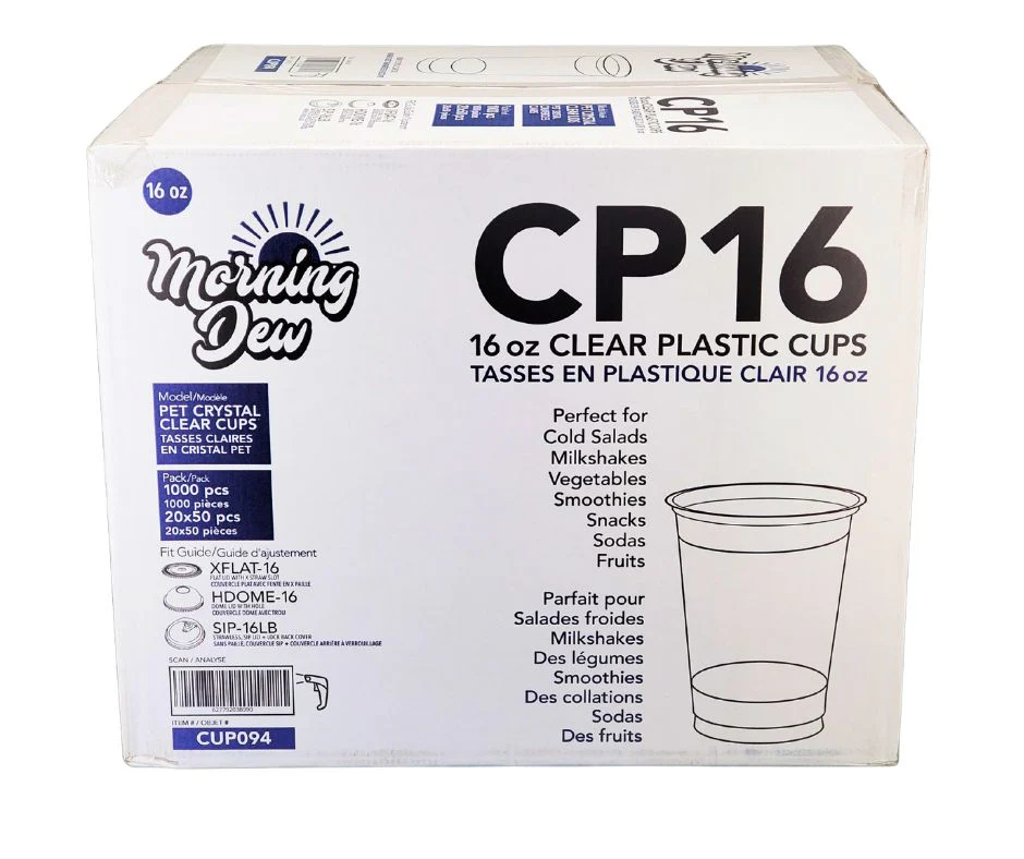Morning Dew - 16 oz Clear PET Plastic Cup - CP16 - Image 7