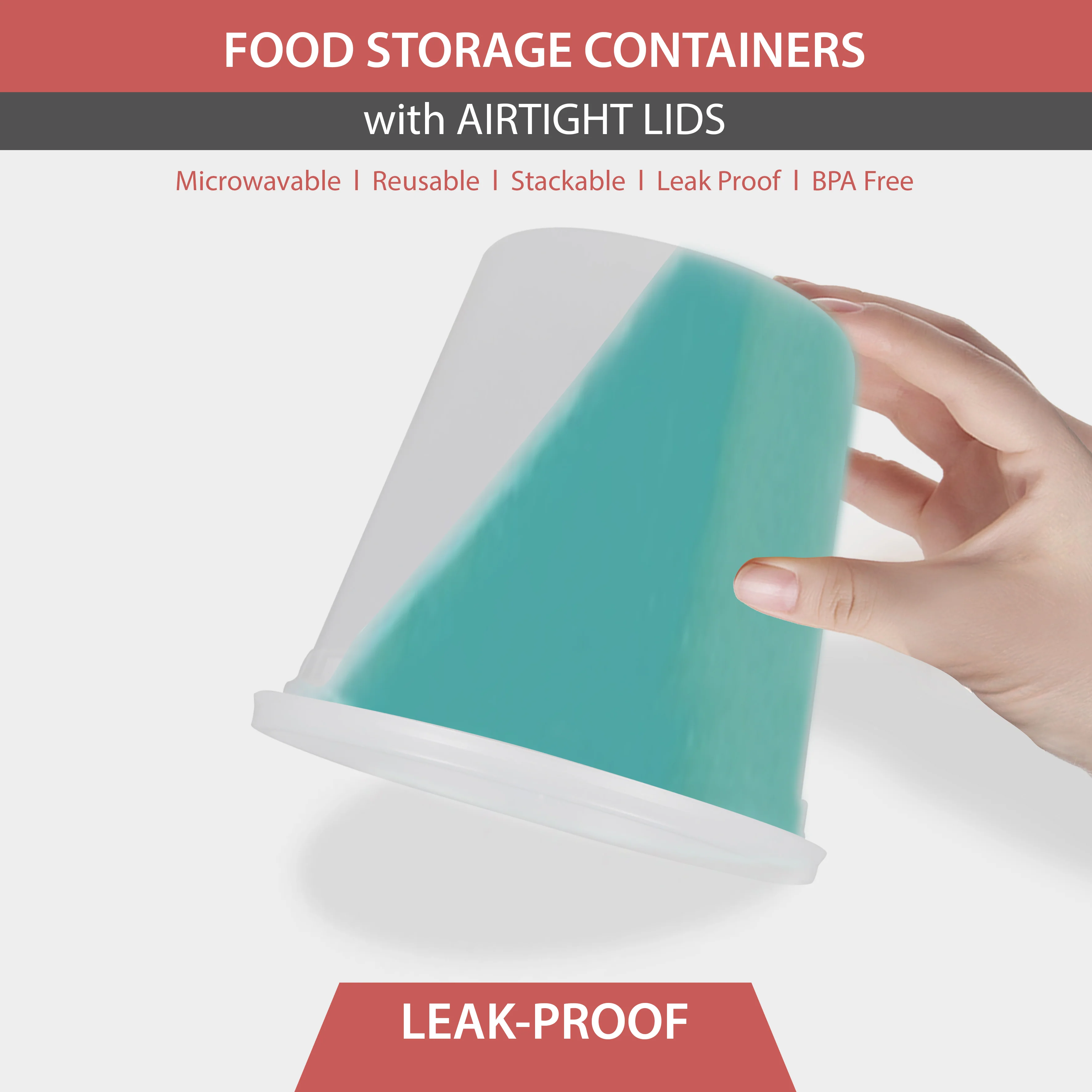 Value+ - 24oz Round Deli Container w/Lids - Image 5