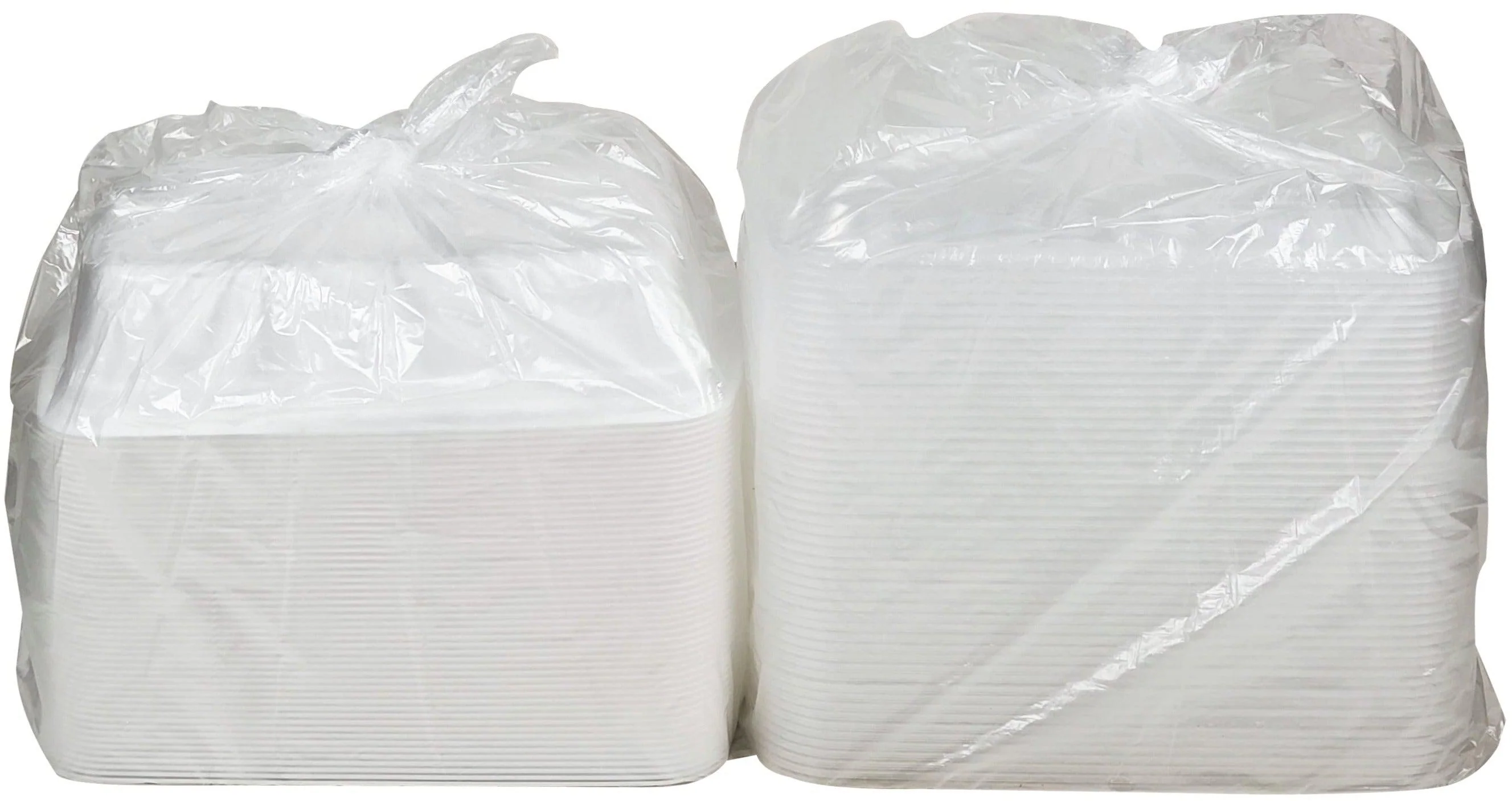 Value+ - 28oz Rectangle White Plastic Container - Image 3