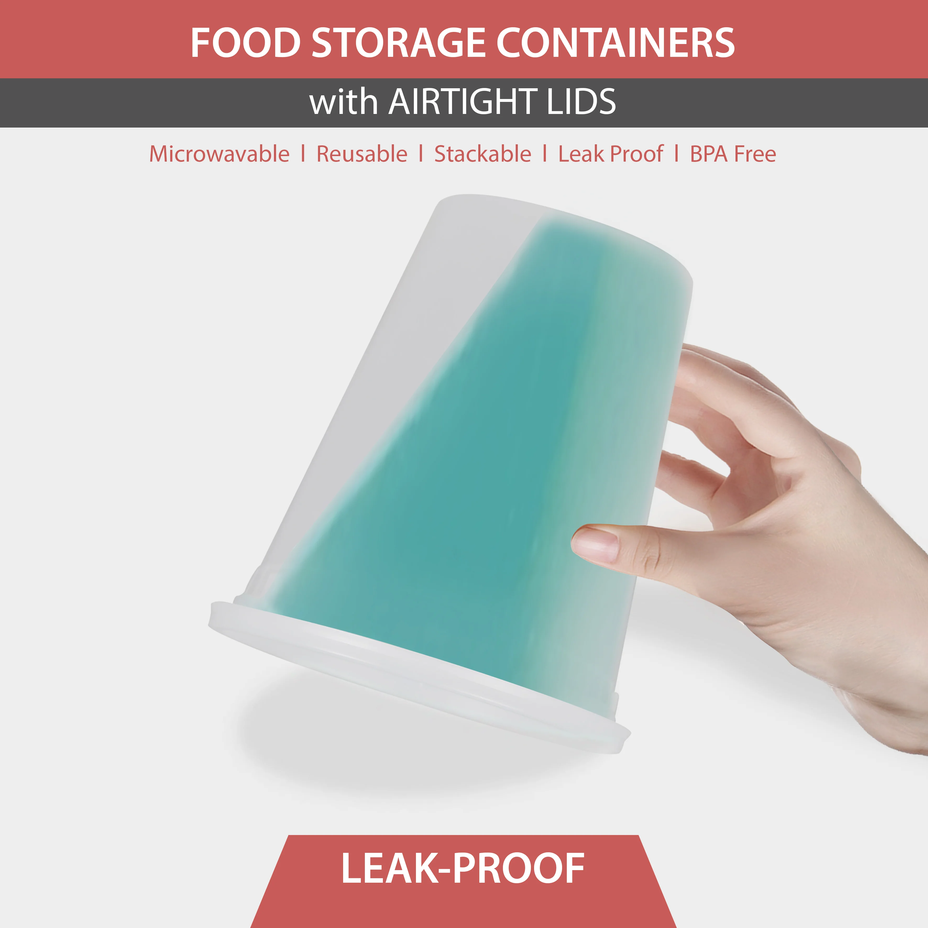 Value+ - 32oz Round Deli Container w/Lids - Image 3