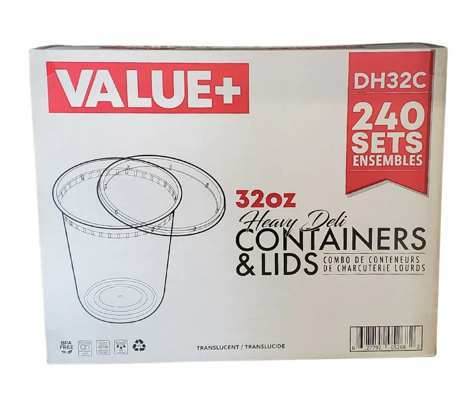 Value+ - 32oz Round Deli Container w/Lids - Image 9