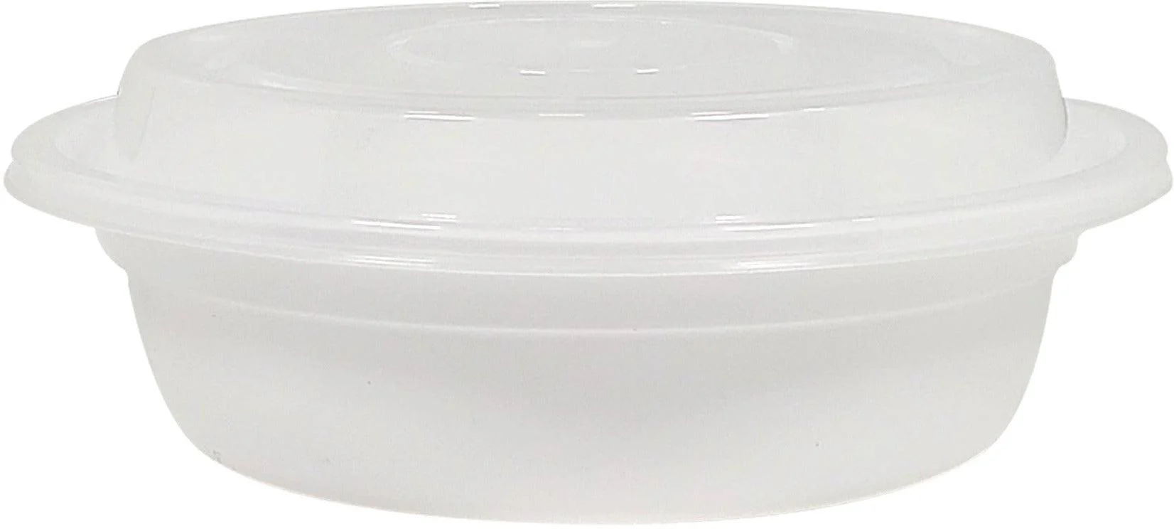 Value+ - 6" Plastic Container Sets Round - White - 918W - Image 3