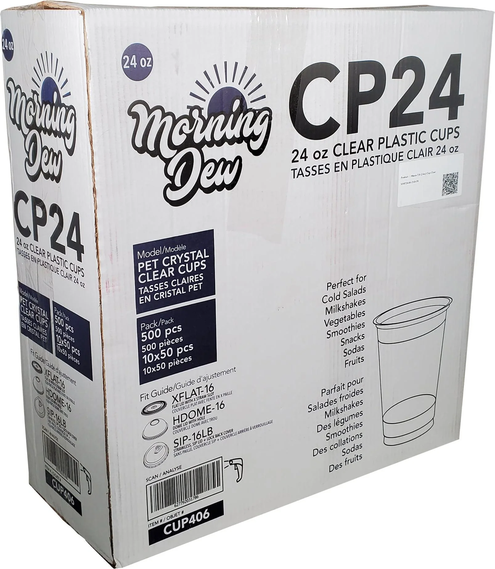 Morning Dew - 24oz Clear Pet Cup - 98mm - CP24 - Image 6