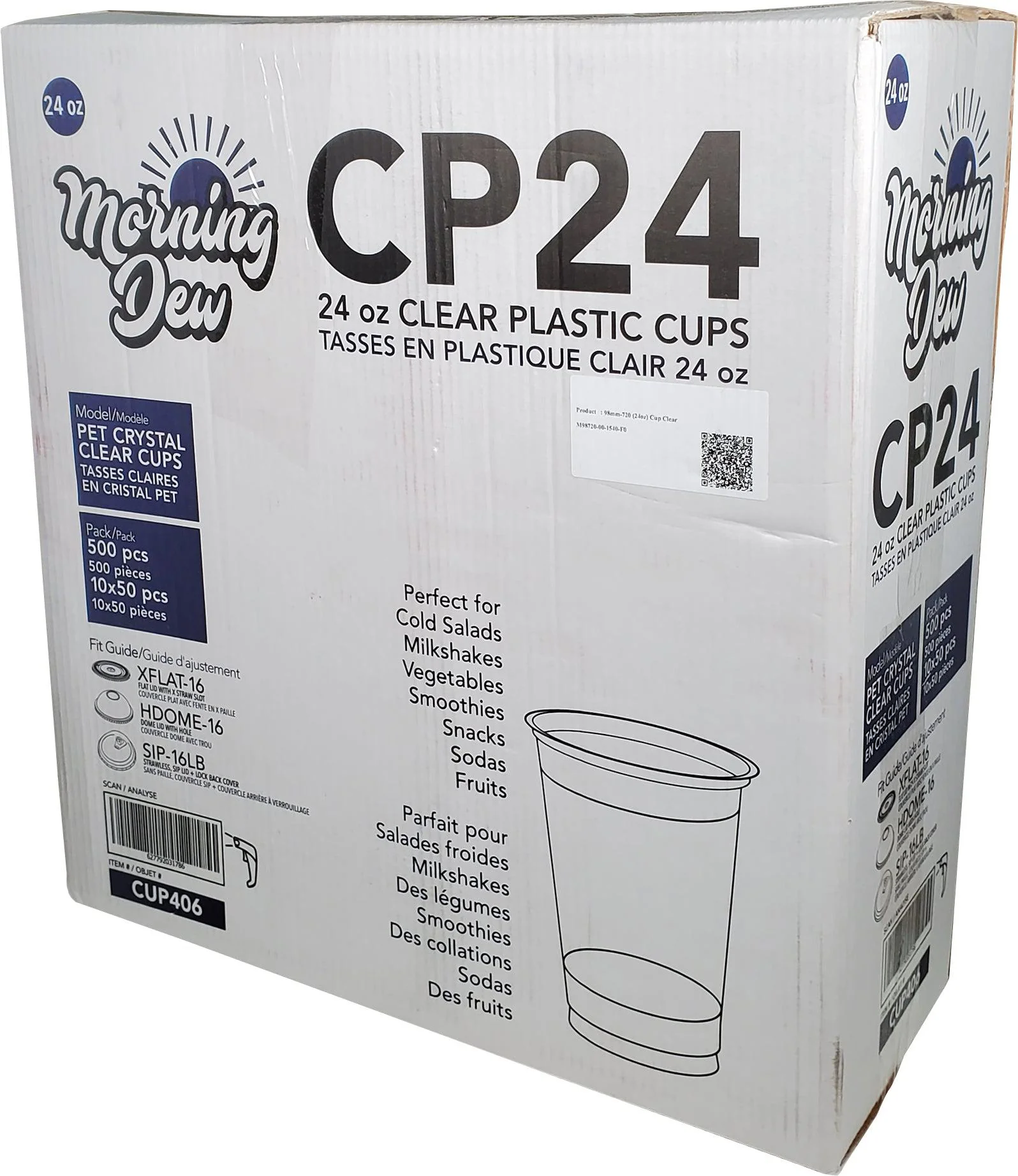 Morning Dew - 24oz Clear Pet Cup - 98mm - CP24 - Image 7