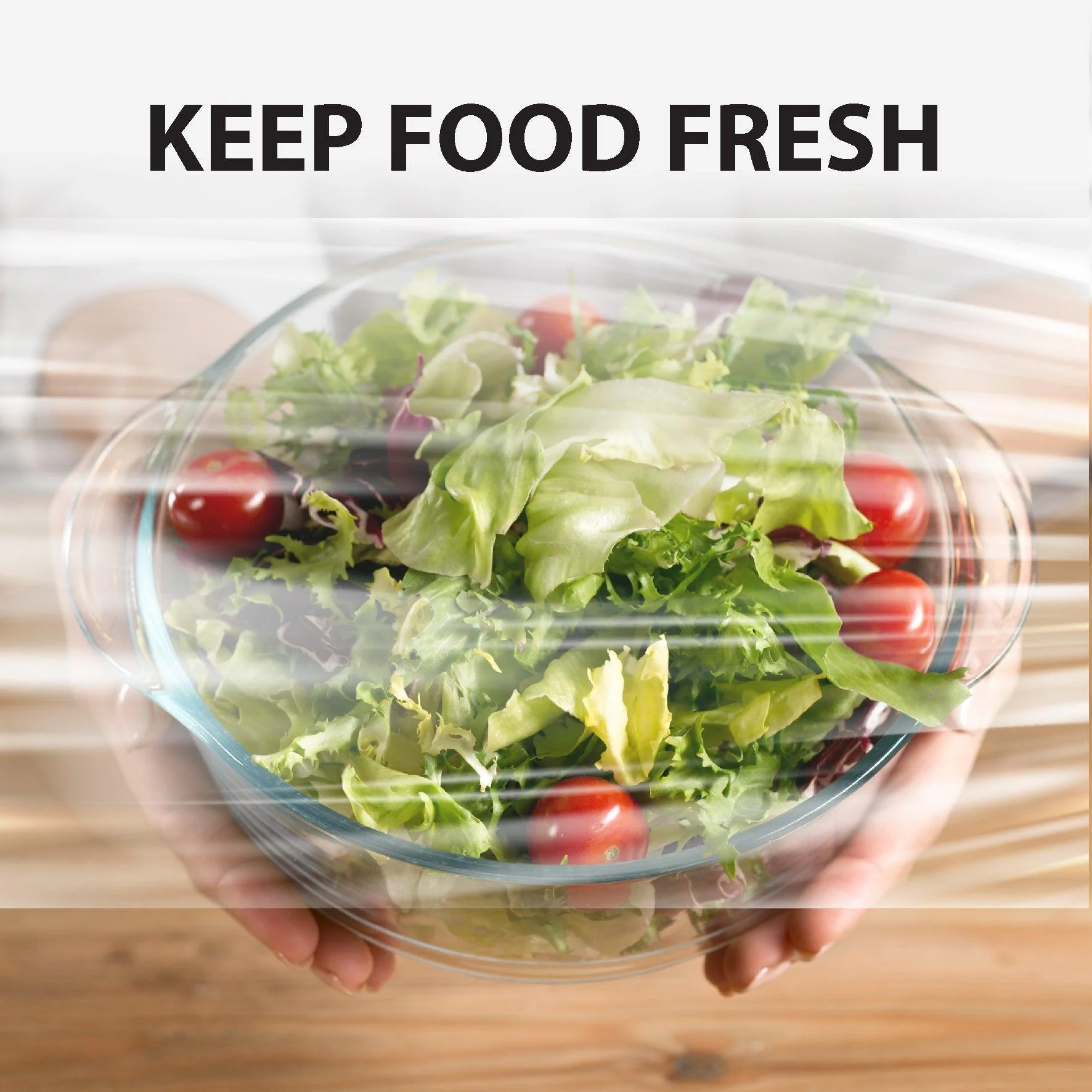 Value+ - 12" x 2000' Food Service Film Wrap with Slide Cutter Box - Image 6