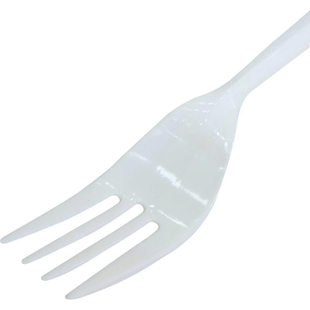 Value+ - Plastic Forks - White - Bulk - B1001 - Image 2