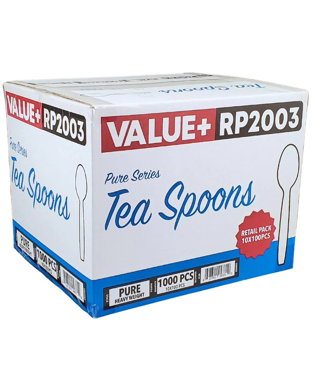 Value+ - Heavy - Plastic Tea Spoons - White - Retail Pack - RP2003 - Image 11
