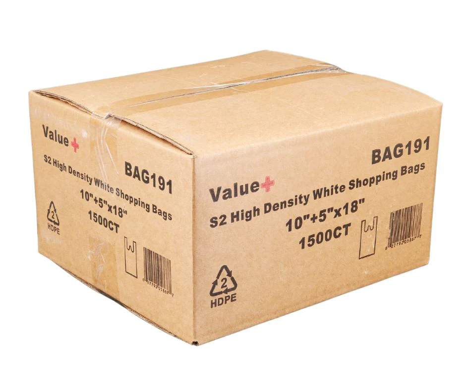 Value+ - S2 High Density - White Shopping Bags - Image 4