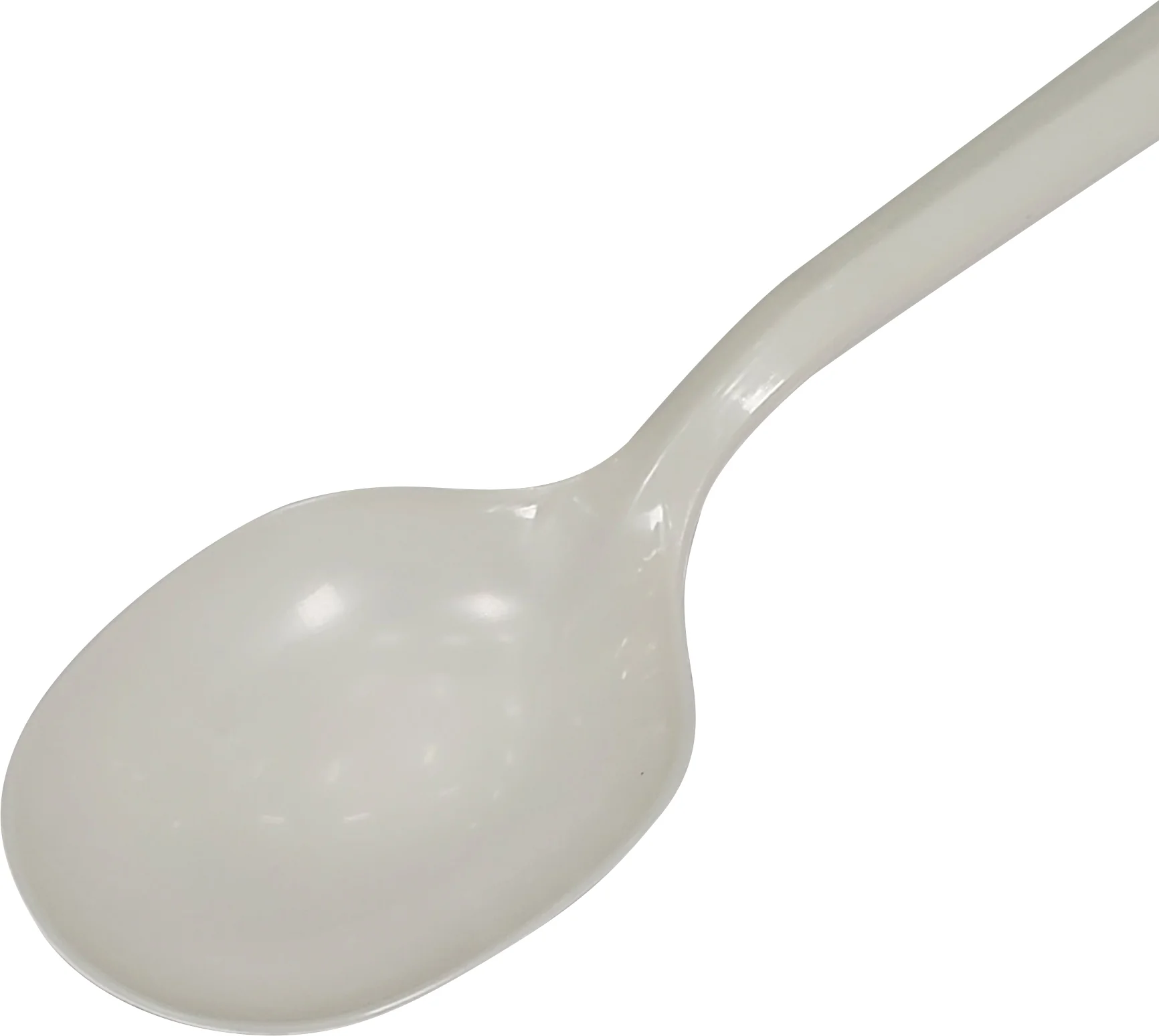 Value+ - Plastic Soup Spoons - White - Bulk - B1004 - Image 2