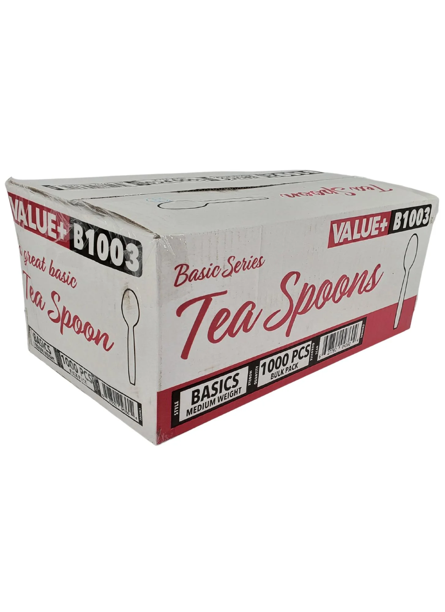 Value+ - Tea Spoon - White - Bulk - B1003 - Image 10