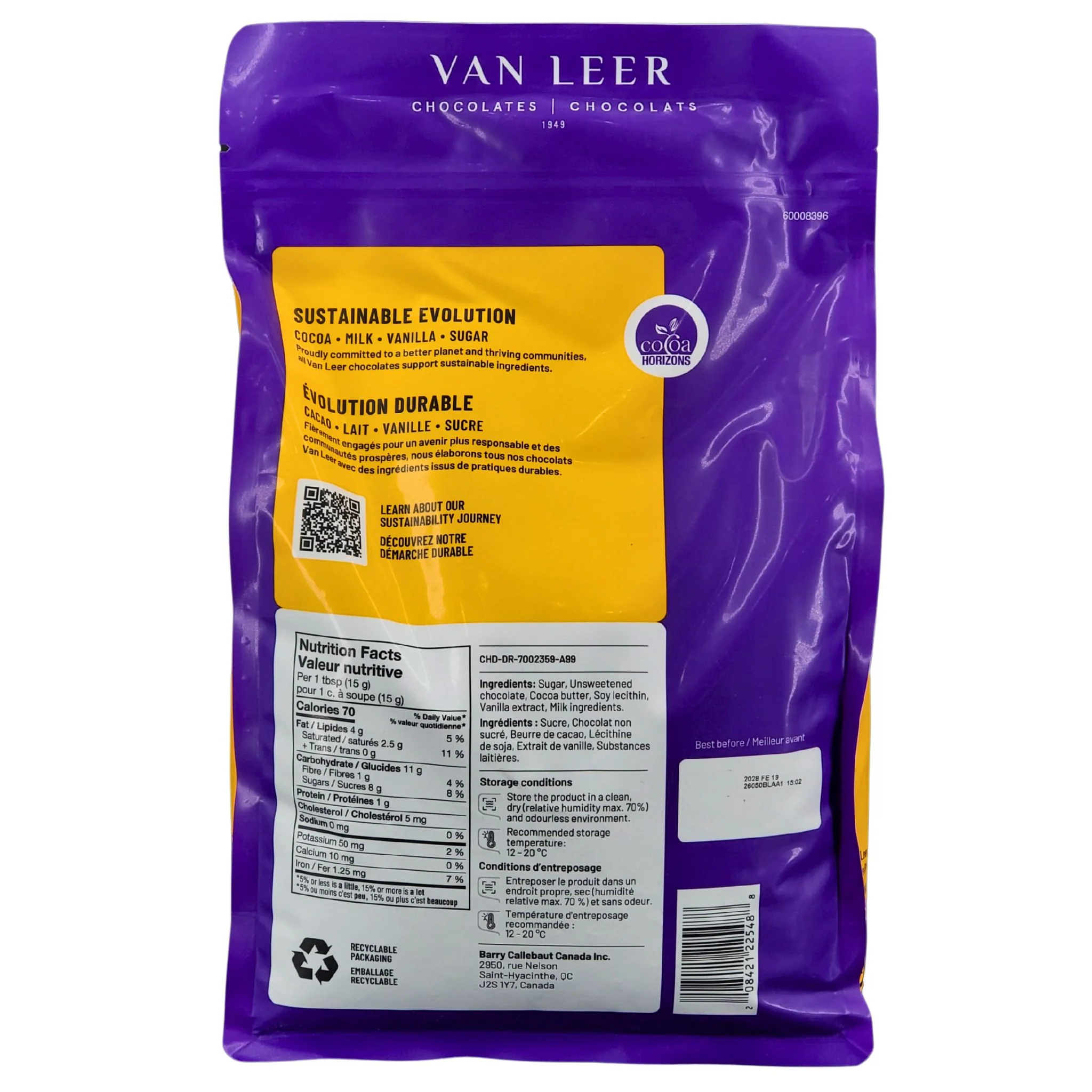 Van Leer - Dark Tulsa Chocolate - 2.5 kg - Image 4