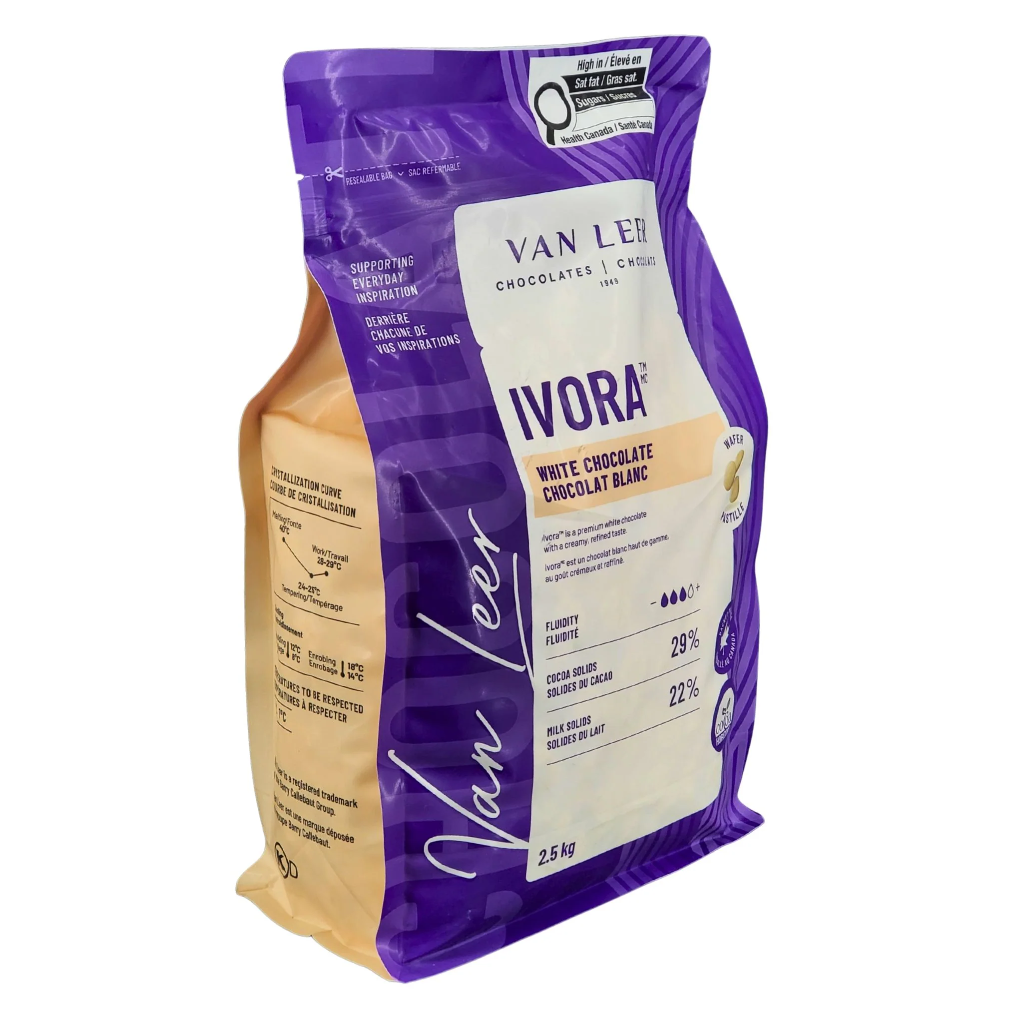 Van Leer - White Chocolate - 2.5kg - Image 2