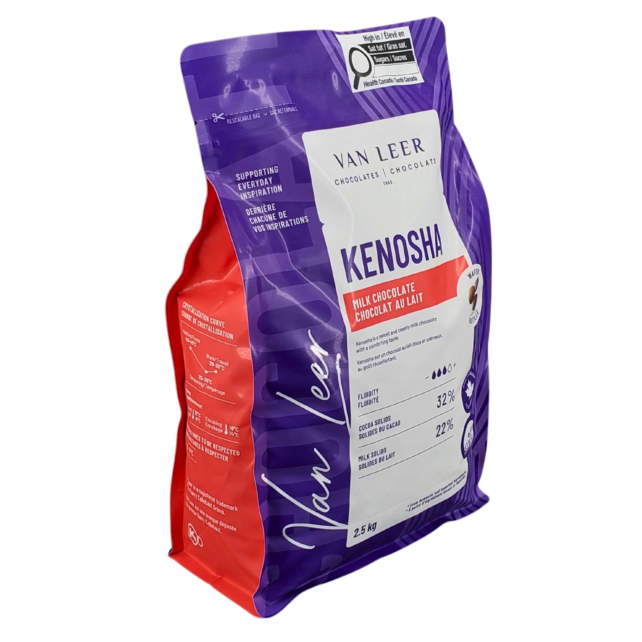 Van Leer - Milk Kenosha Chocolate - 2.5kg - Image 2