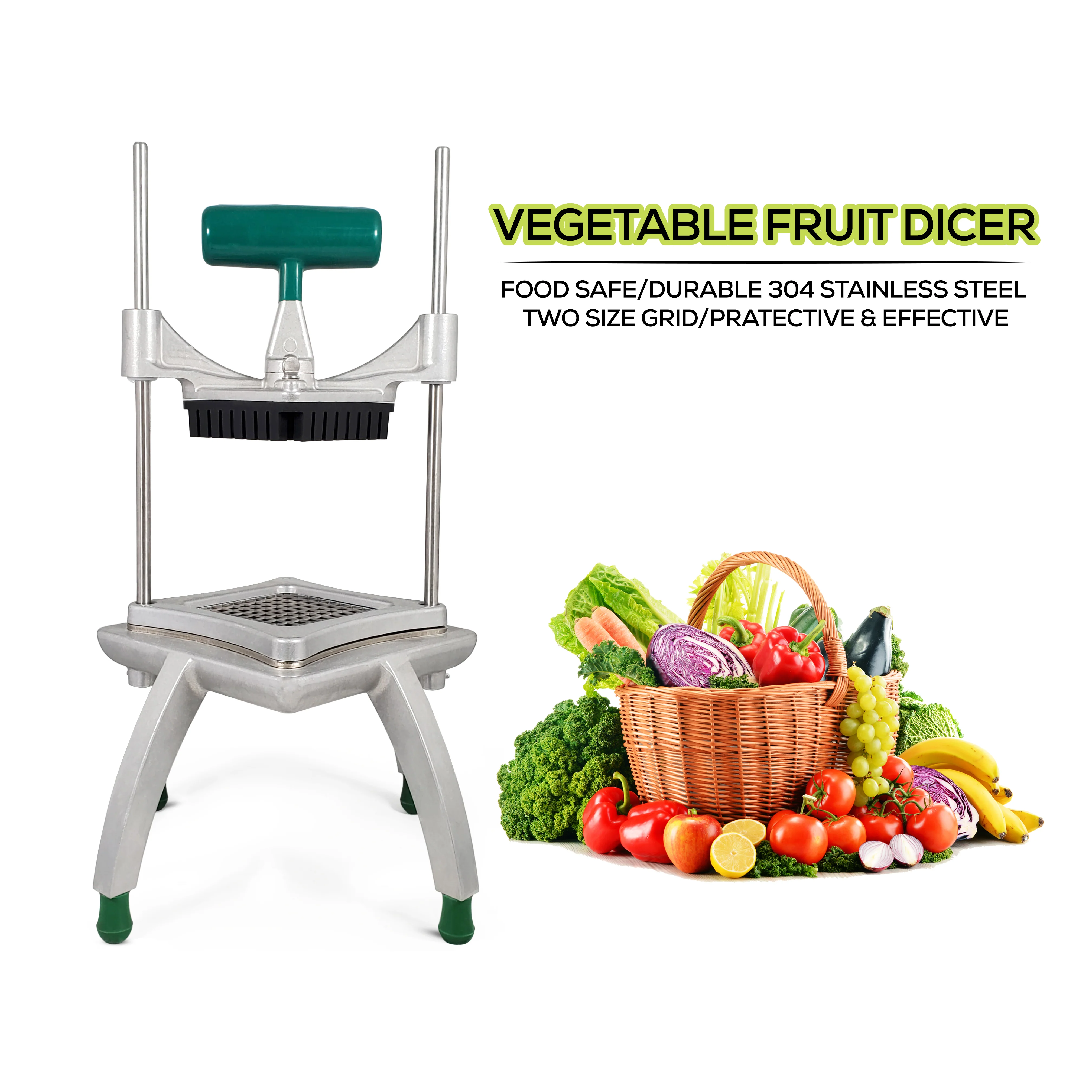 Vegetable Cutter with 3/8" Blade - QY-047-38 - Image 2