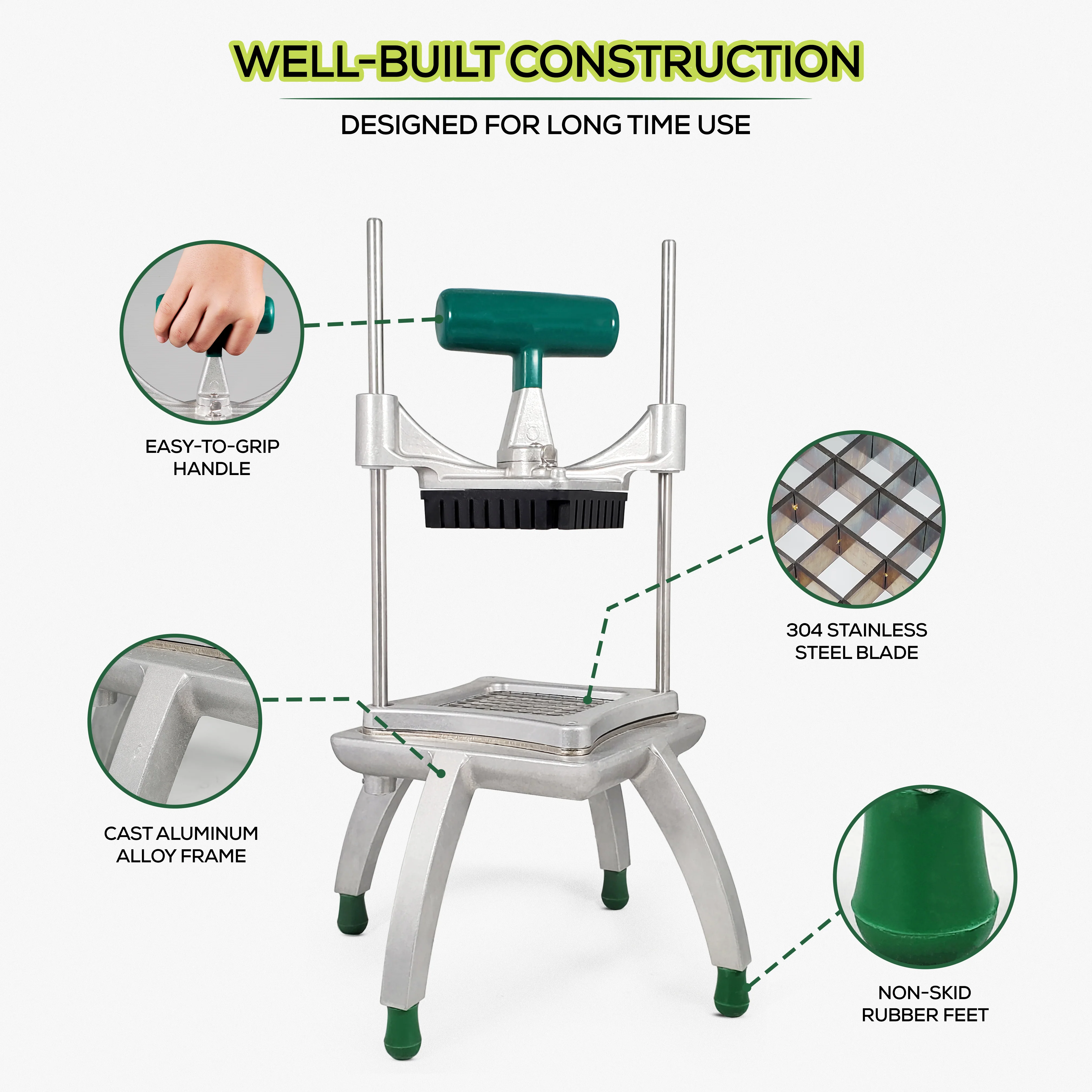 Vegetable Cutter with 3/8" Blade - QY-047-38 - Image 4