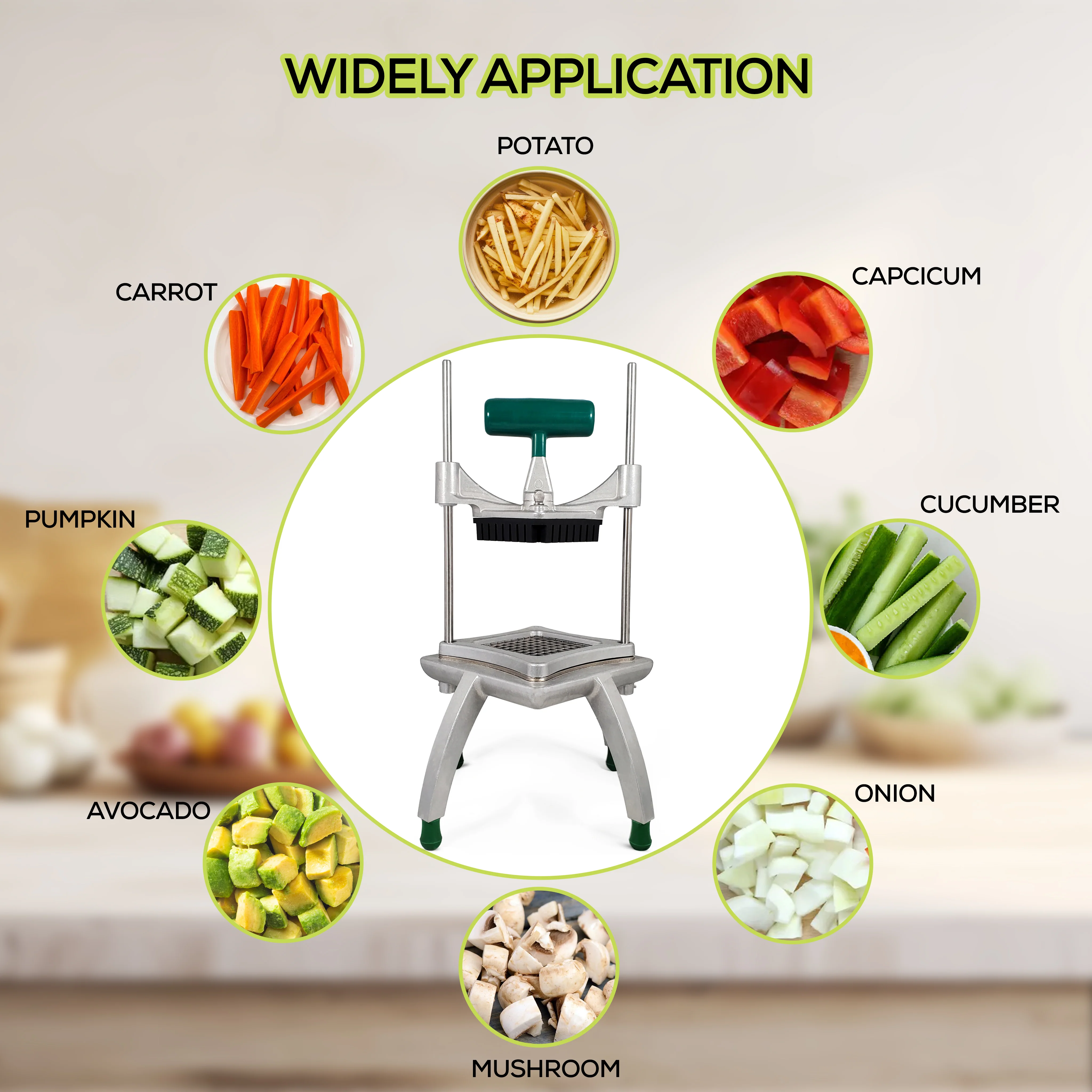 Vegetable Cutter with 3/8" Blade - QY-047-38 - Image 6