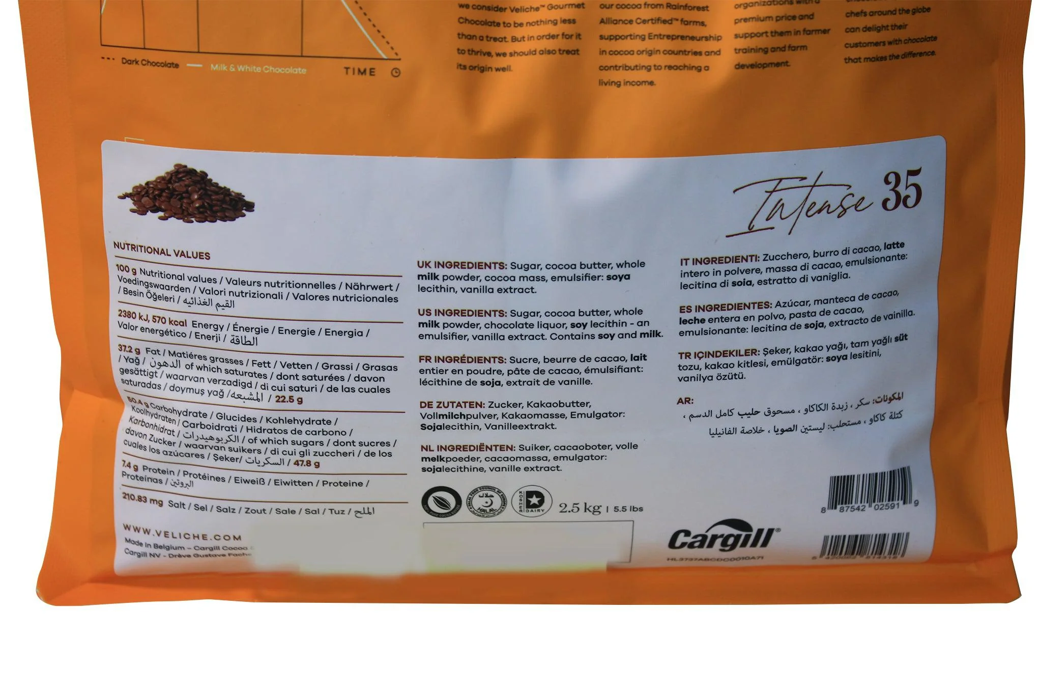 Veliche - Milk Chocolate Callets - 35% - Image 2