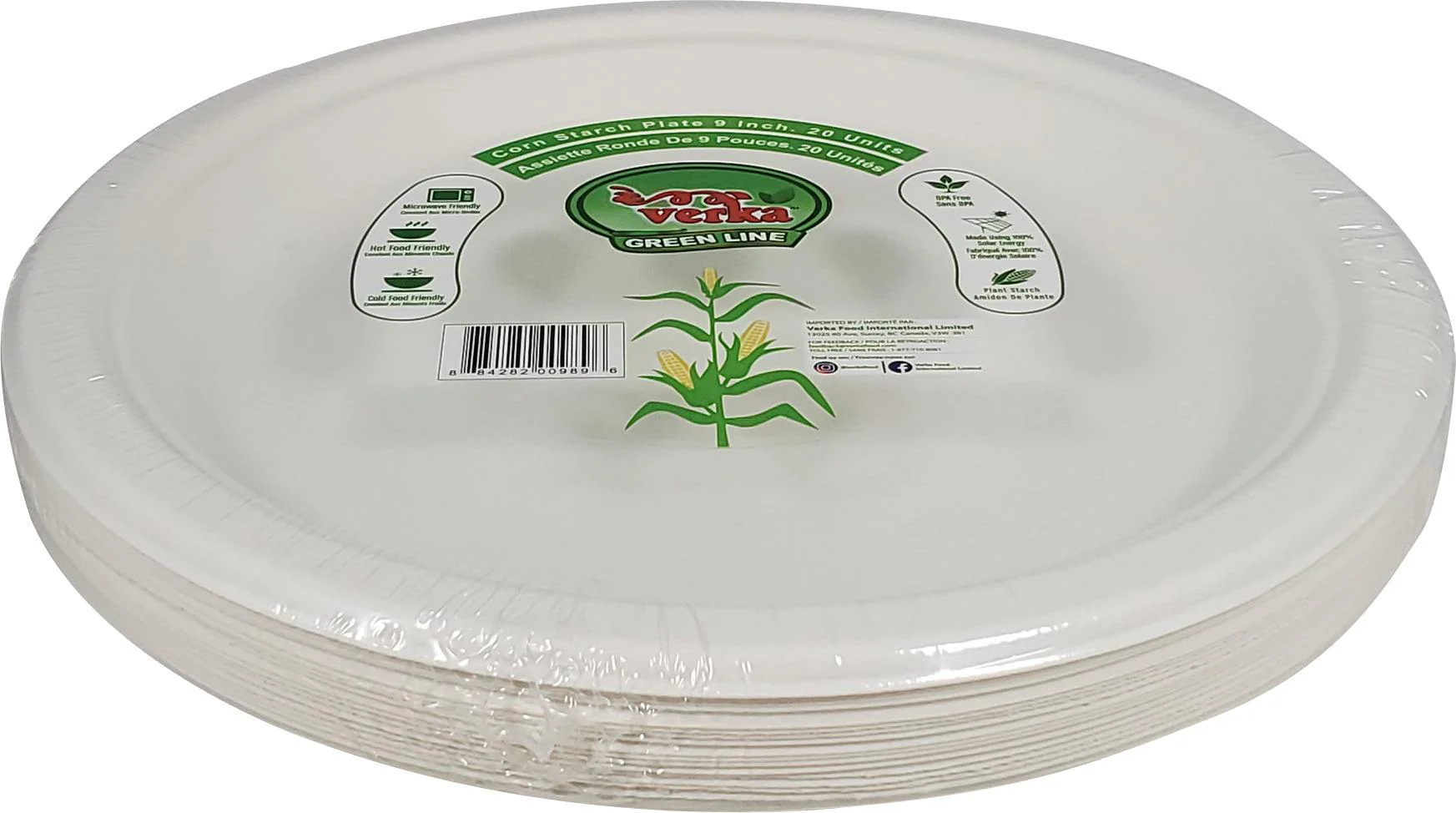 CLR - Verka - Green Line - 9" Round Plate - Image 2