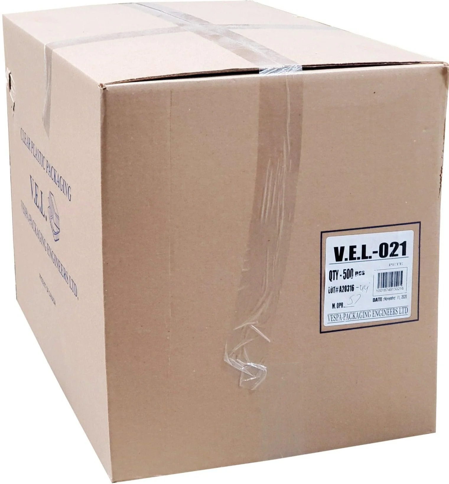 Vespa - 6 Regular Muffins Container - 8.5" x 5.876" x 2.5" - PET - VEL-021 - Image 3