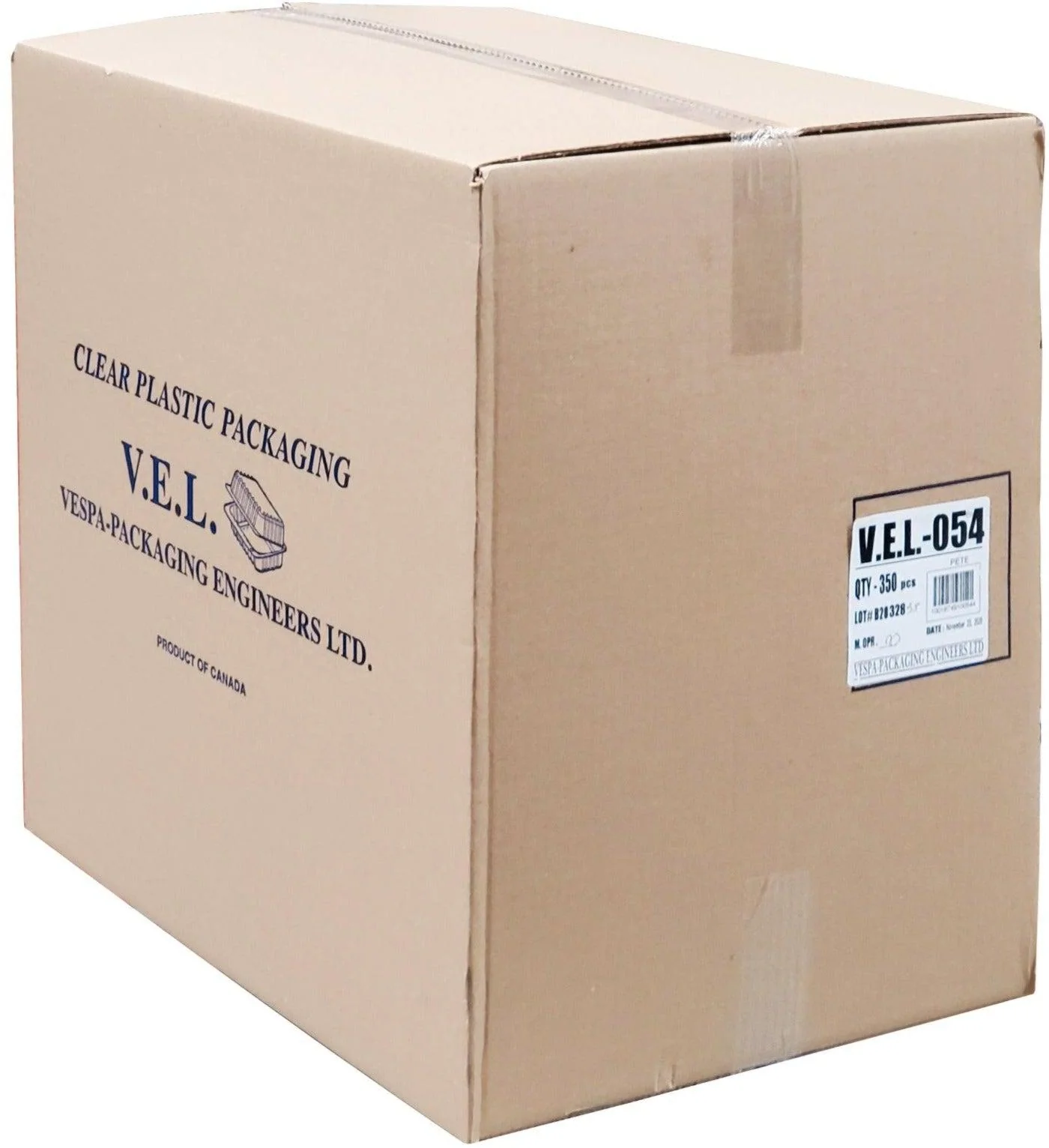 Vespa 6 Large Muffins Container 10.625"x7.2"x2.875"PET OPS VEL-054 - Image 3