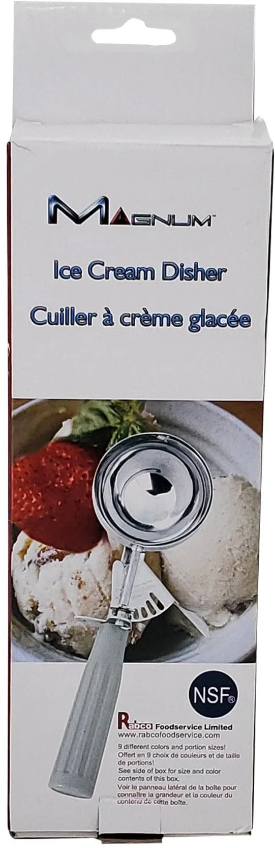 CLR - Ice Cream Disher - 3" (4.7oz) - White #06 - Image 3