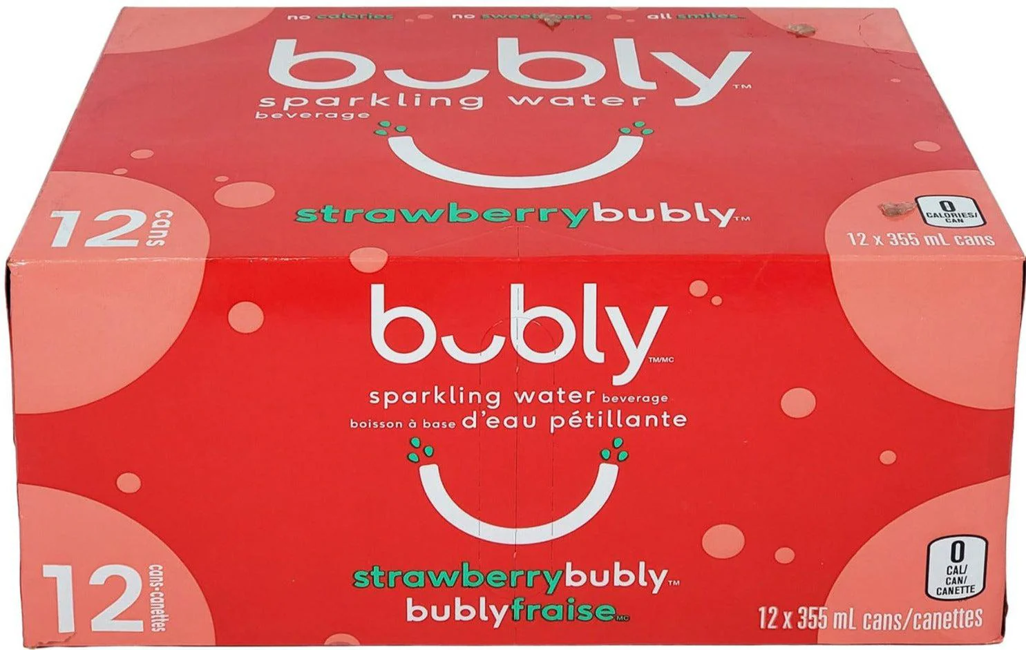 Bubly - Strawberry - Cans - Image 2