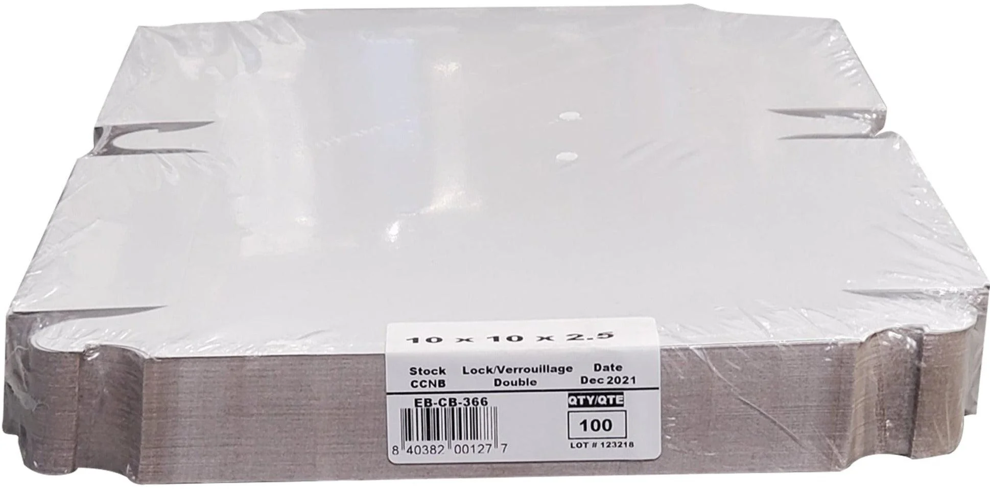 EB - White Cake Boxes - 10x10x2.5 - Image 8