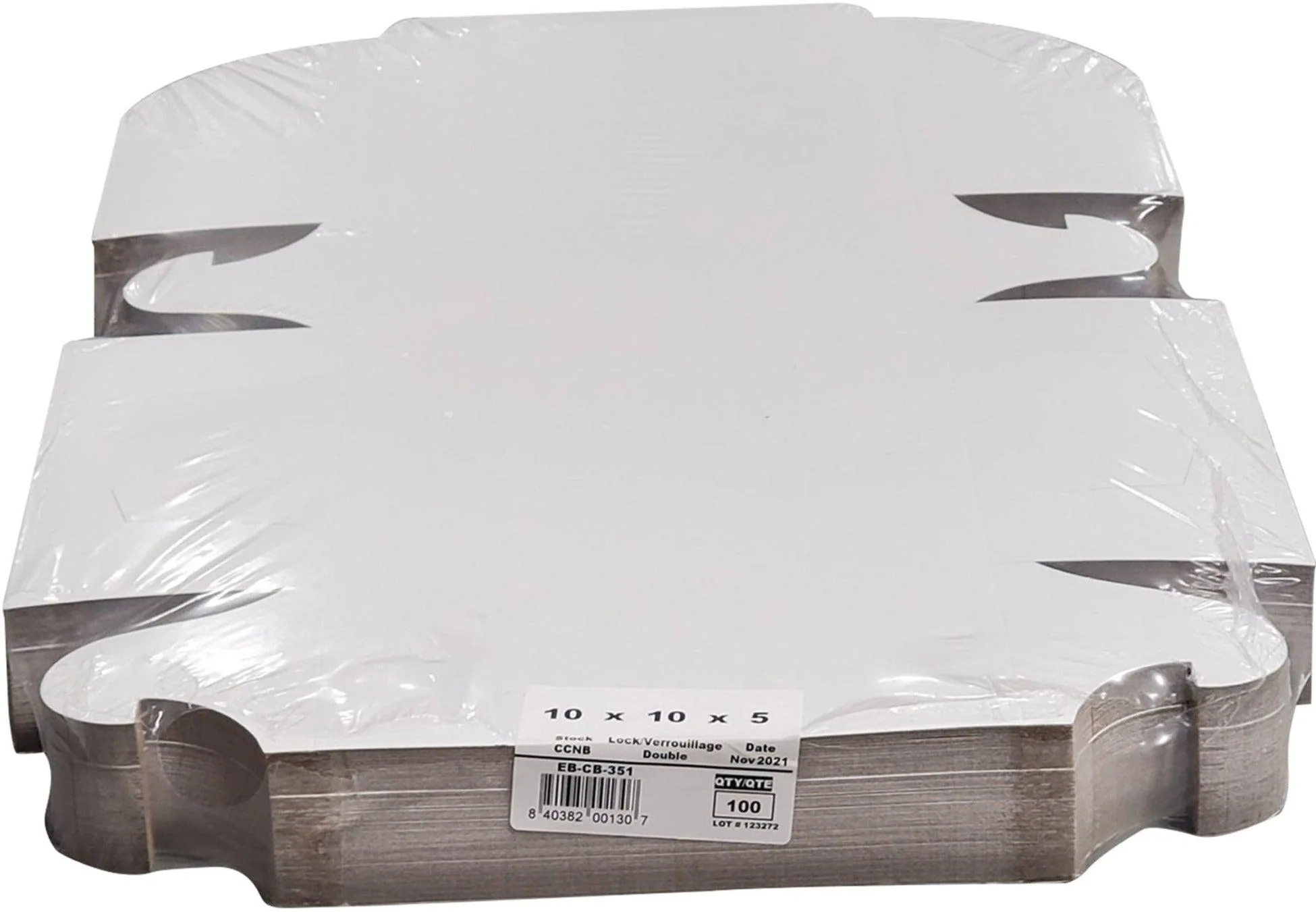 EB - White Cake Boxes - 10x10x5 - Image 8