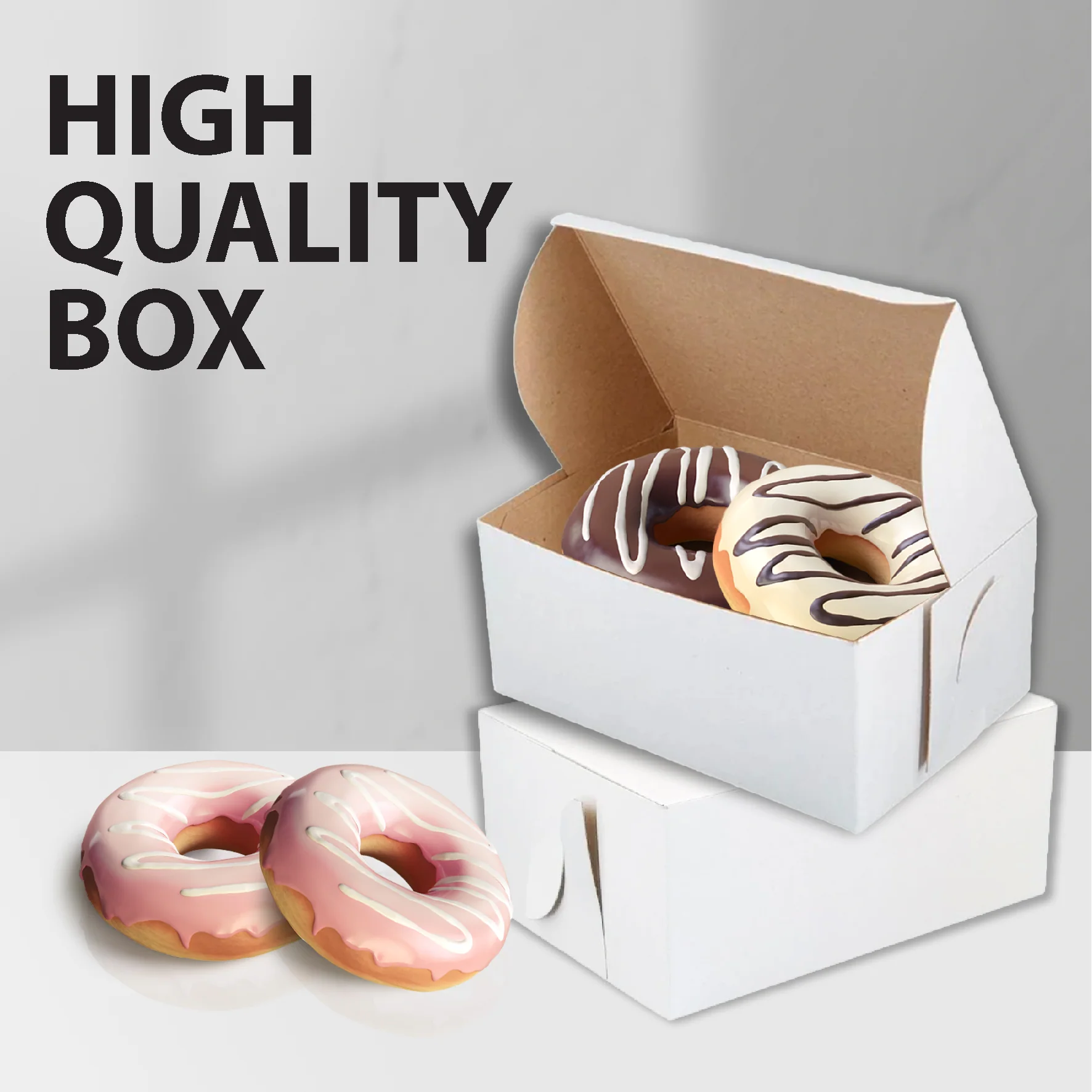 EB - White Cake Boxes - 6 ½x4½x3½ - Image 5