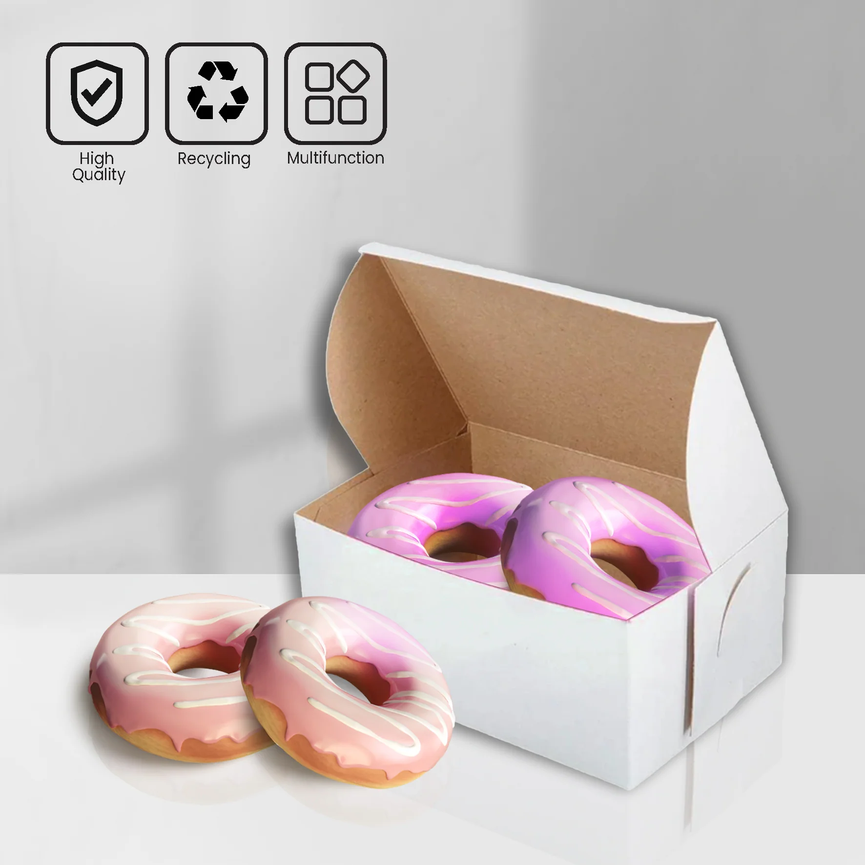 EB - White Cake Boxes - 8x5½x2½ - Image 6
