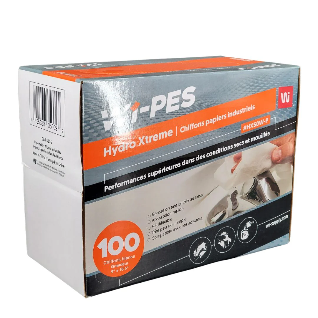 Wi-PES - Hydro Xtreme Industrial Paper Wipers - White - Image 2