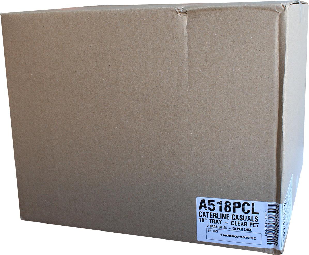CLR - WNA - 18" Plastic Catering Tray - Clear - Image 3