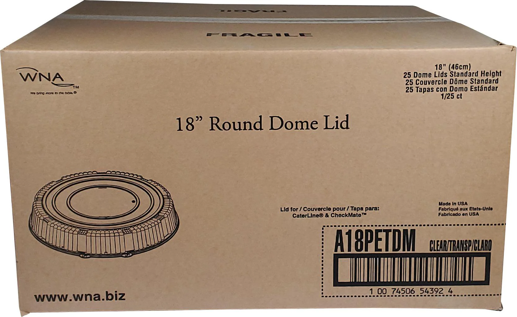 CLR - WNA - 18" Standard Dome Lid - Image 2