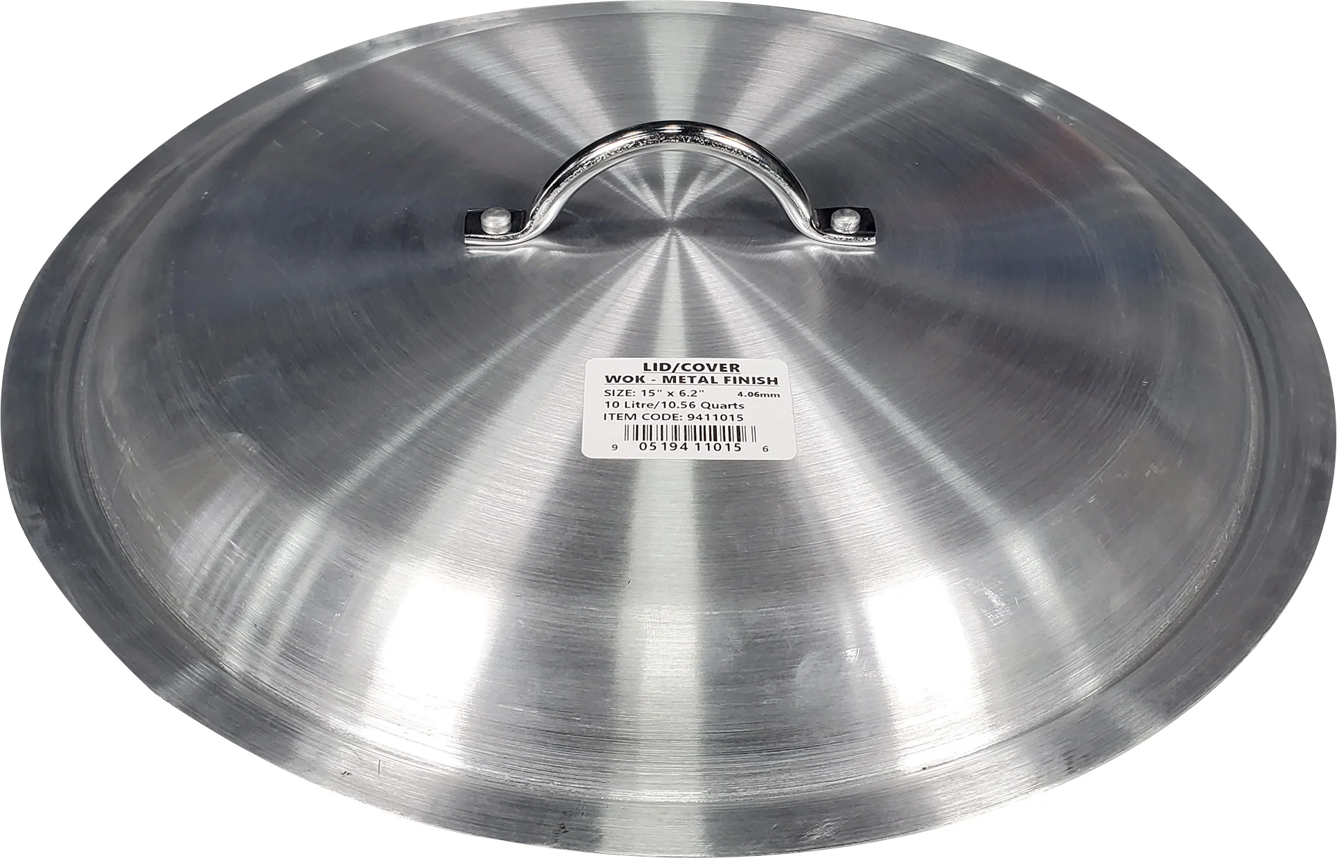 15"x6.2" - Wok - Aluminum w/Lid - Image 4