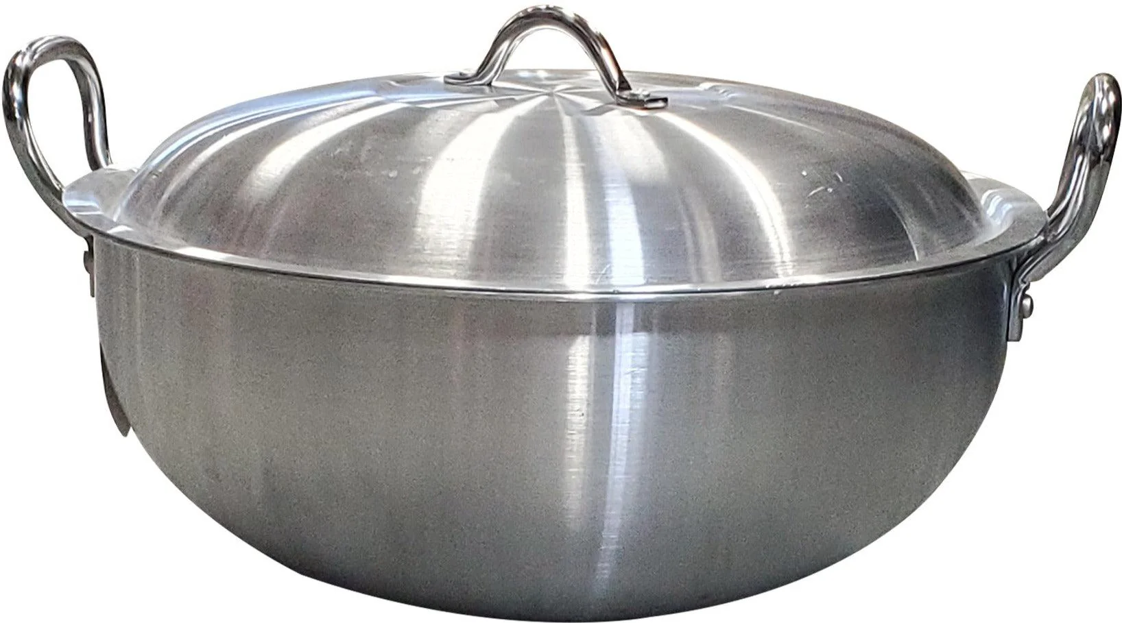 17"x7.4" - Wok - Aluminum w/Lid - Image 3