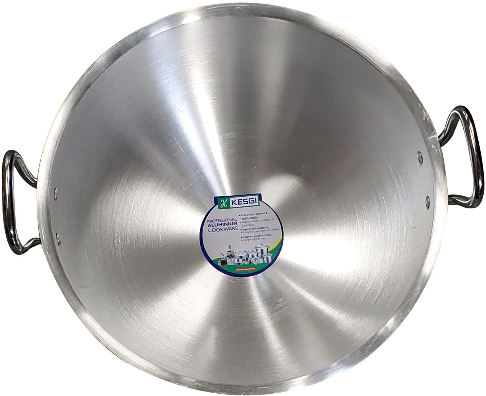 17"x7.4" - Wok - Aluminum w/Lid - Image 4