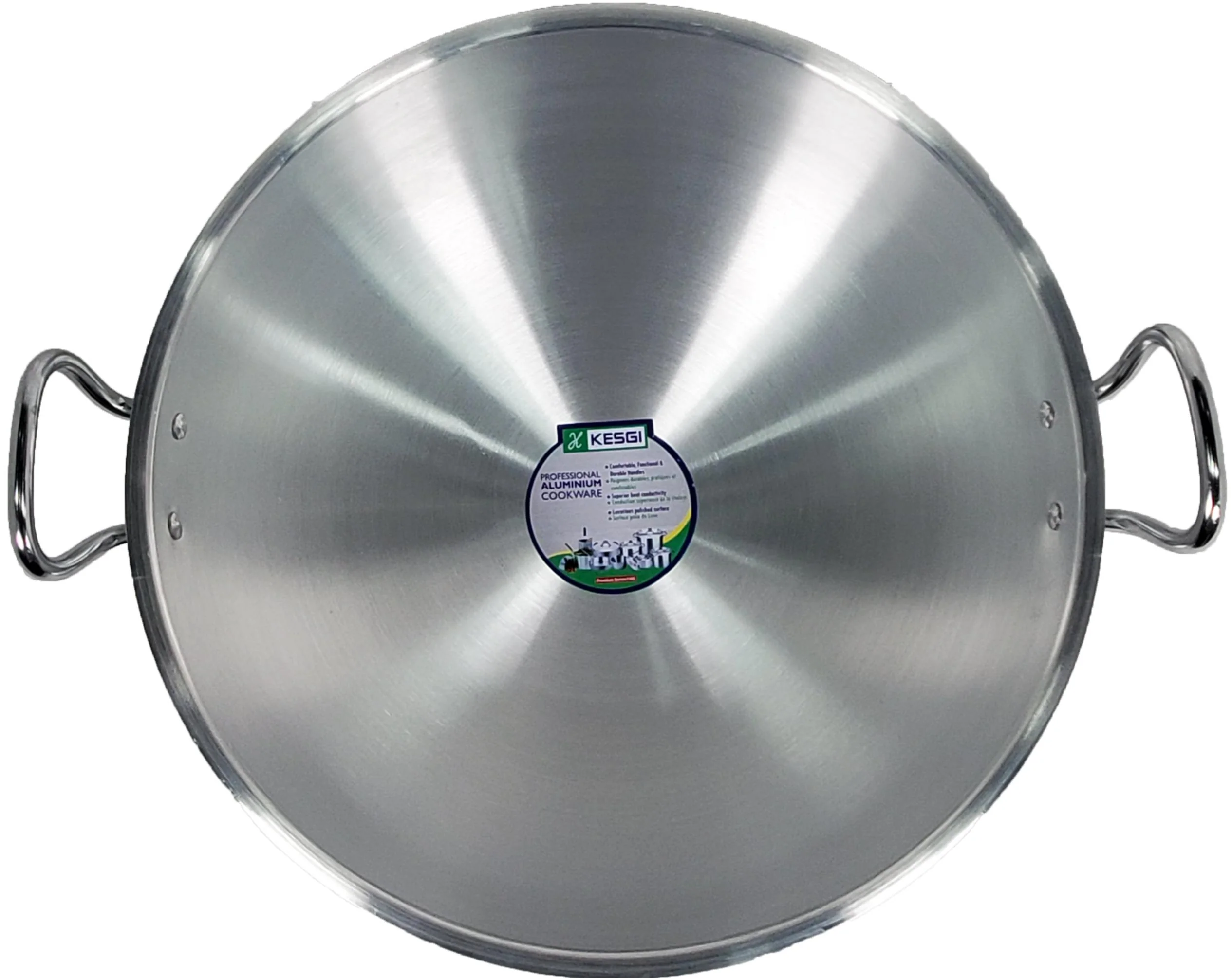 19"x7" - Wok - Aluminum w/Lid - Image 4