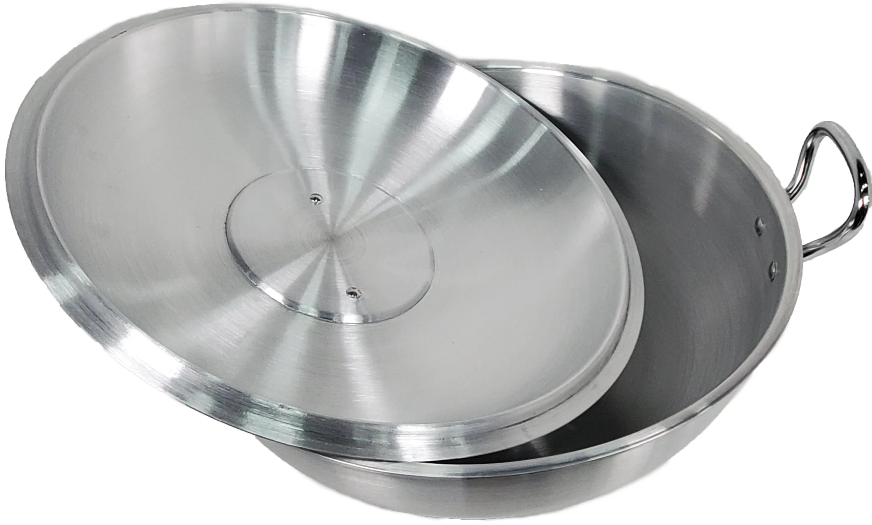 19"x7" - Wok - Aluminum w/Lid - Image 6