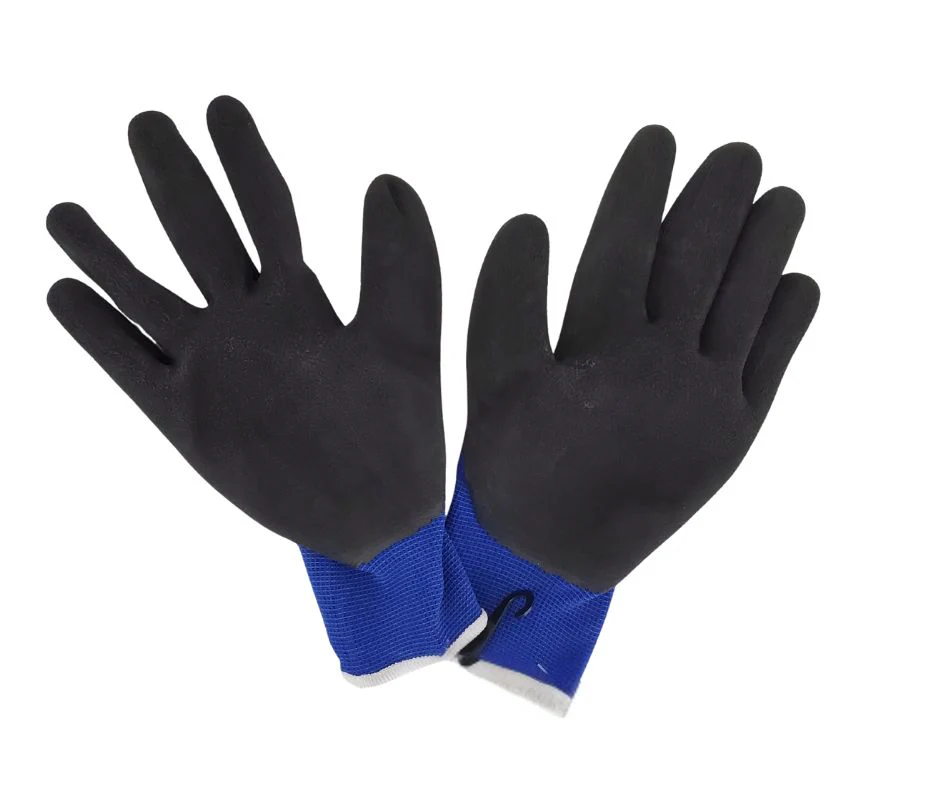 Work-Eze - Ice Gripper Nylon Gloves - Large - Blue - Image 3