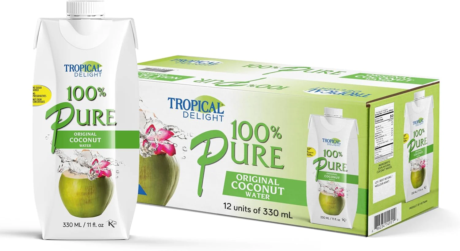 Tropical Delight - Coconut Water - 330ml - Image 2
