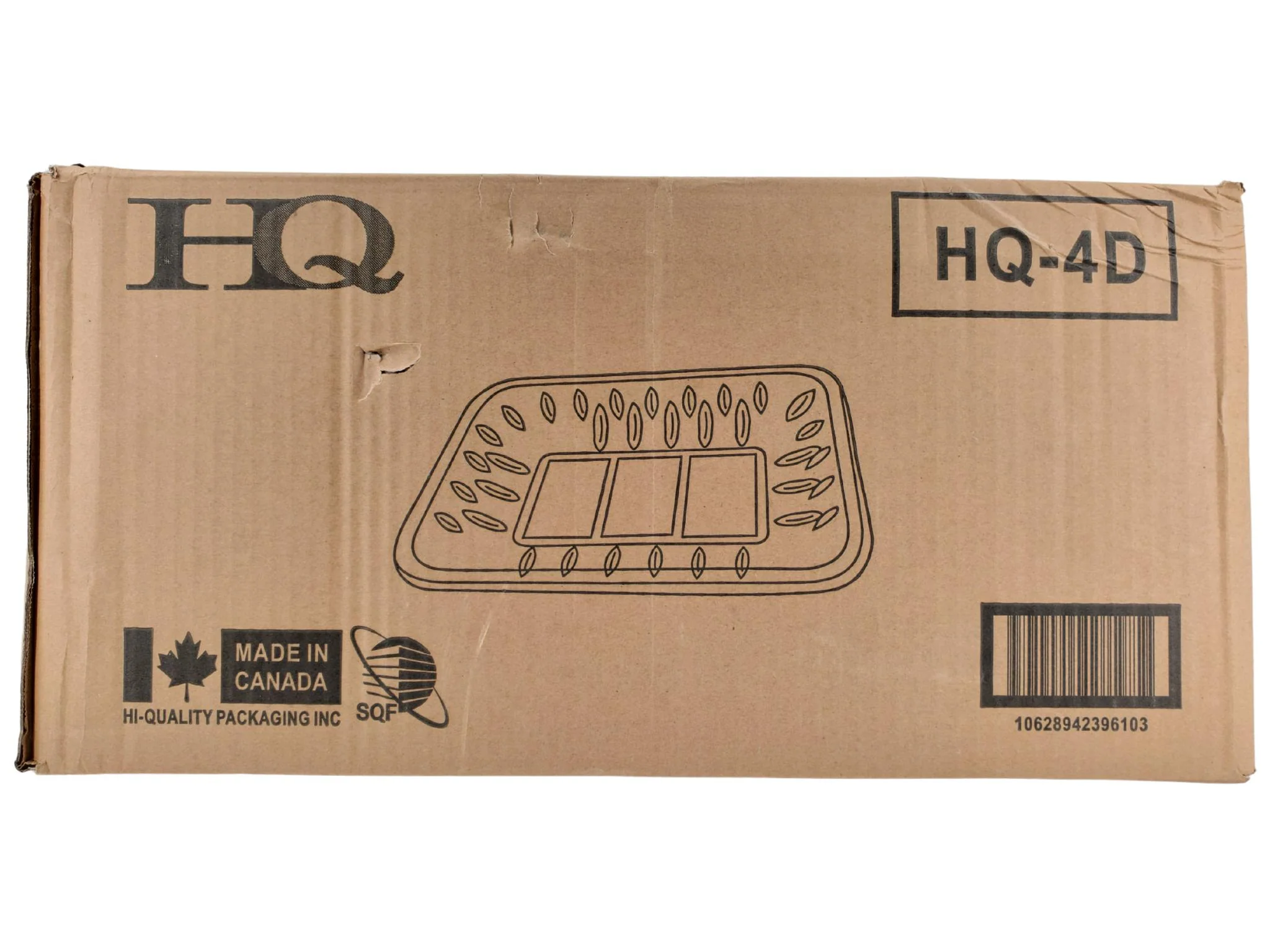 HQ4D - Clear Plastic Meat Tray - #4D - Image 2